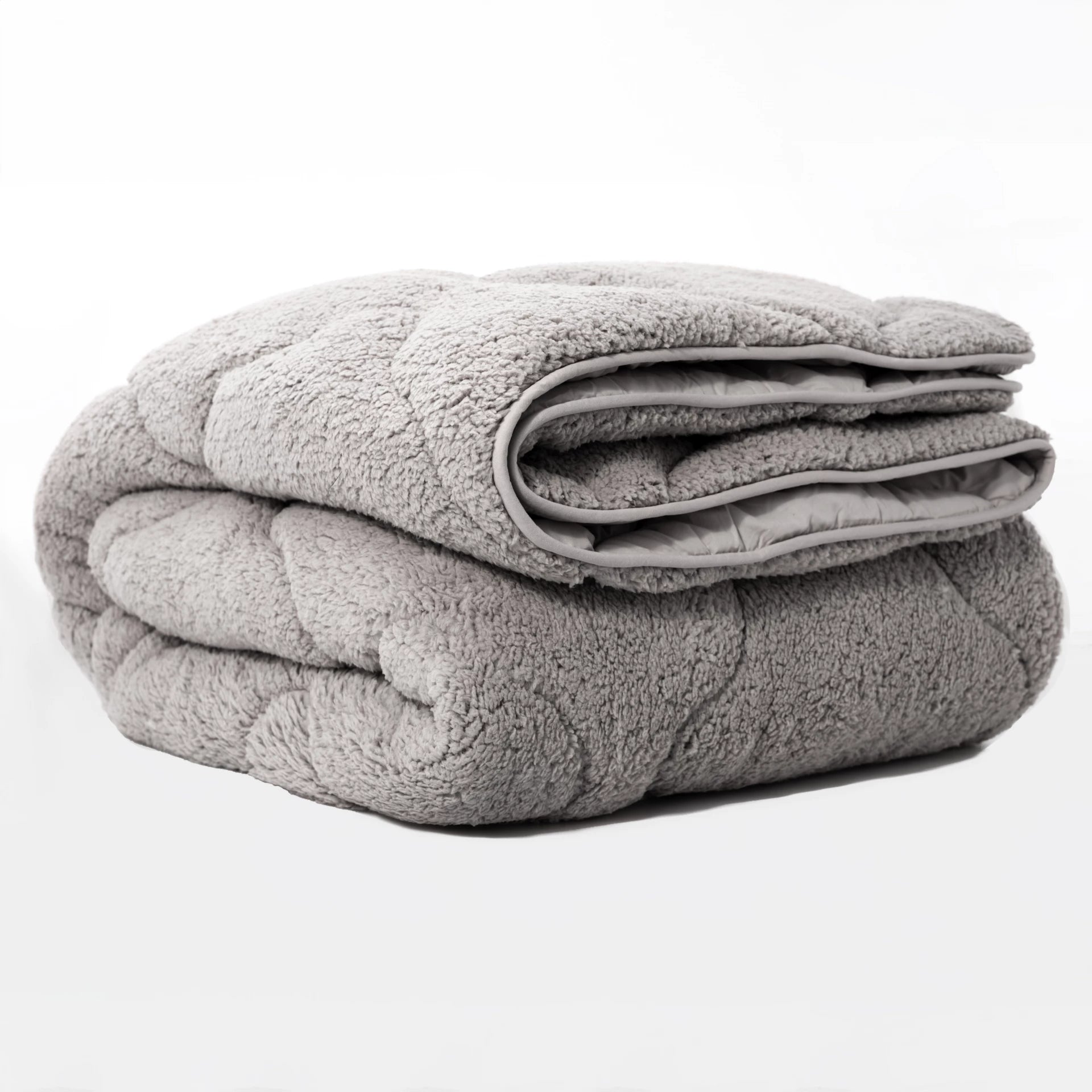 All-in-One Lazy Teddy Duvet Taupe - Duvet for the whole year