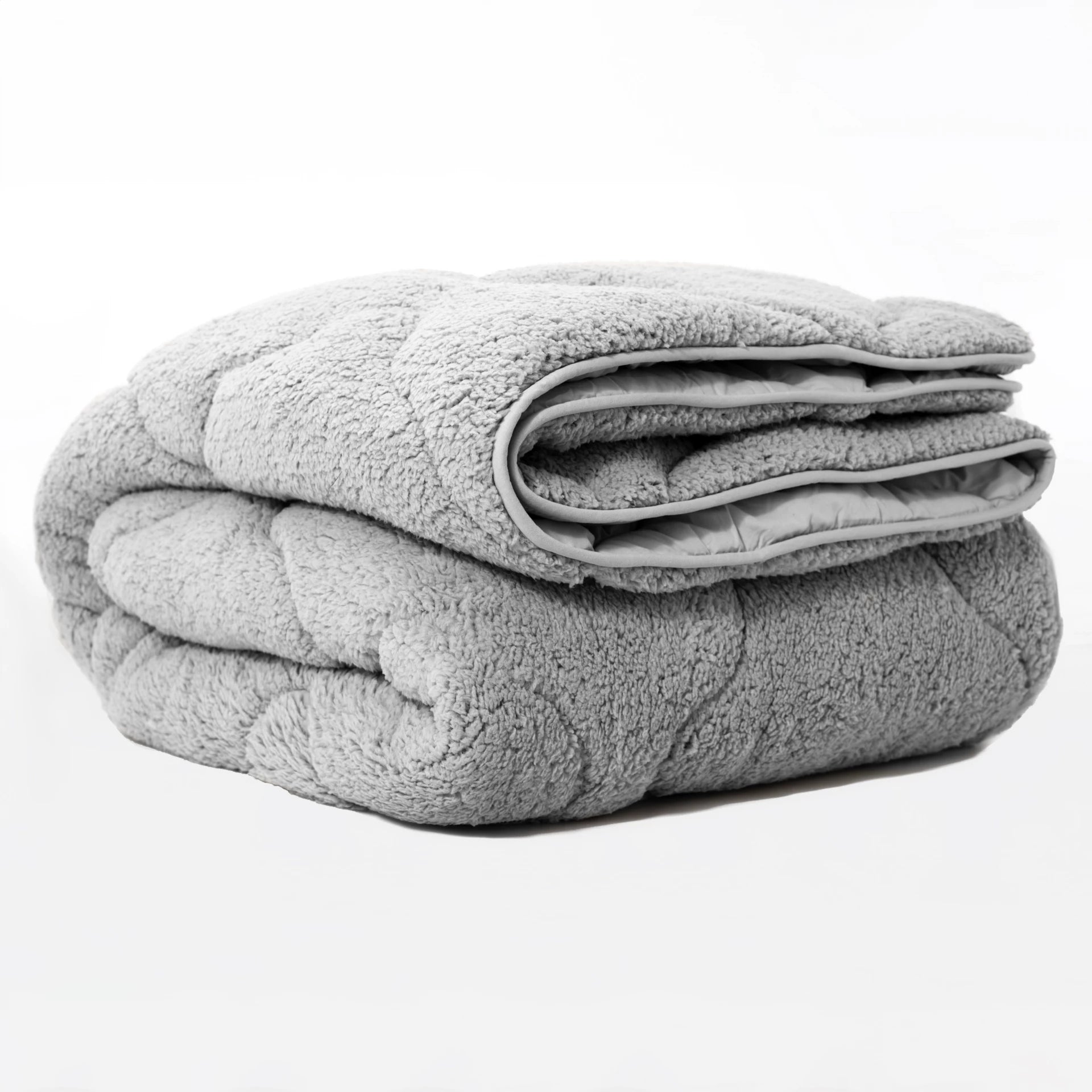 All-in One Lazy Teddy Dekbed Grijs - Dekbed voor het hele jaar