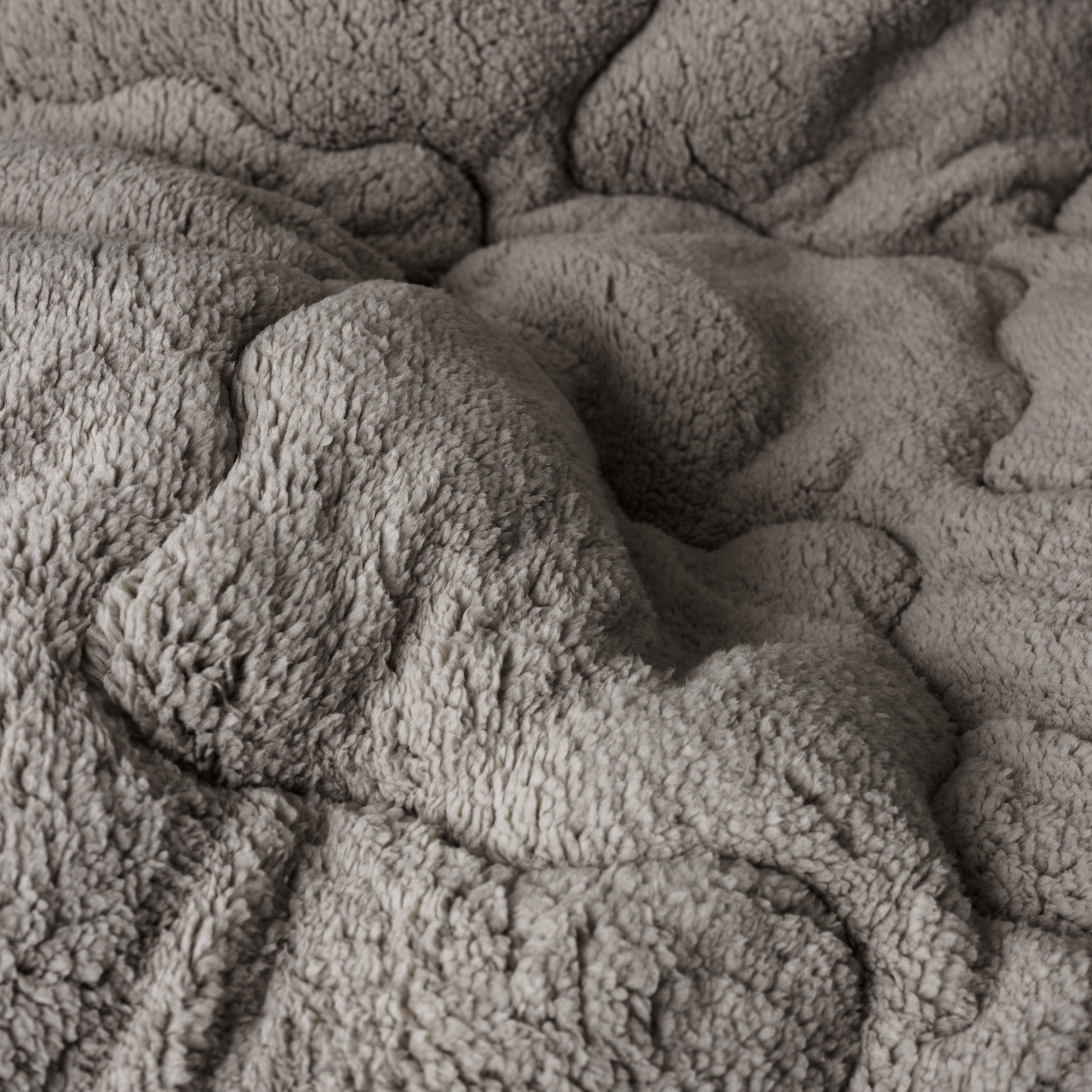 All-in-One Lazy Teddy Duvet Taupe - Duvet for the whole year