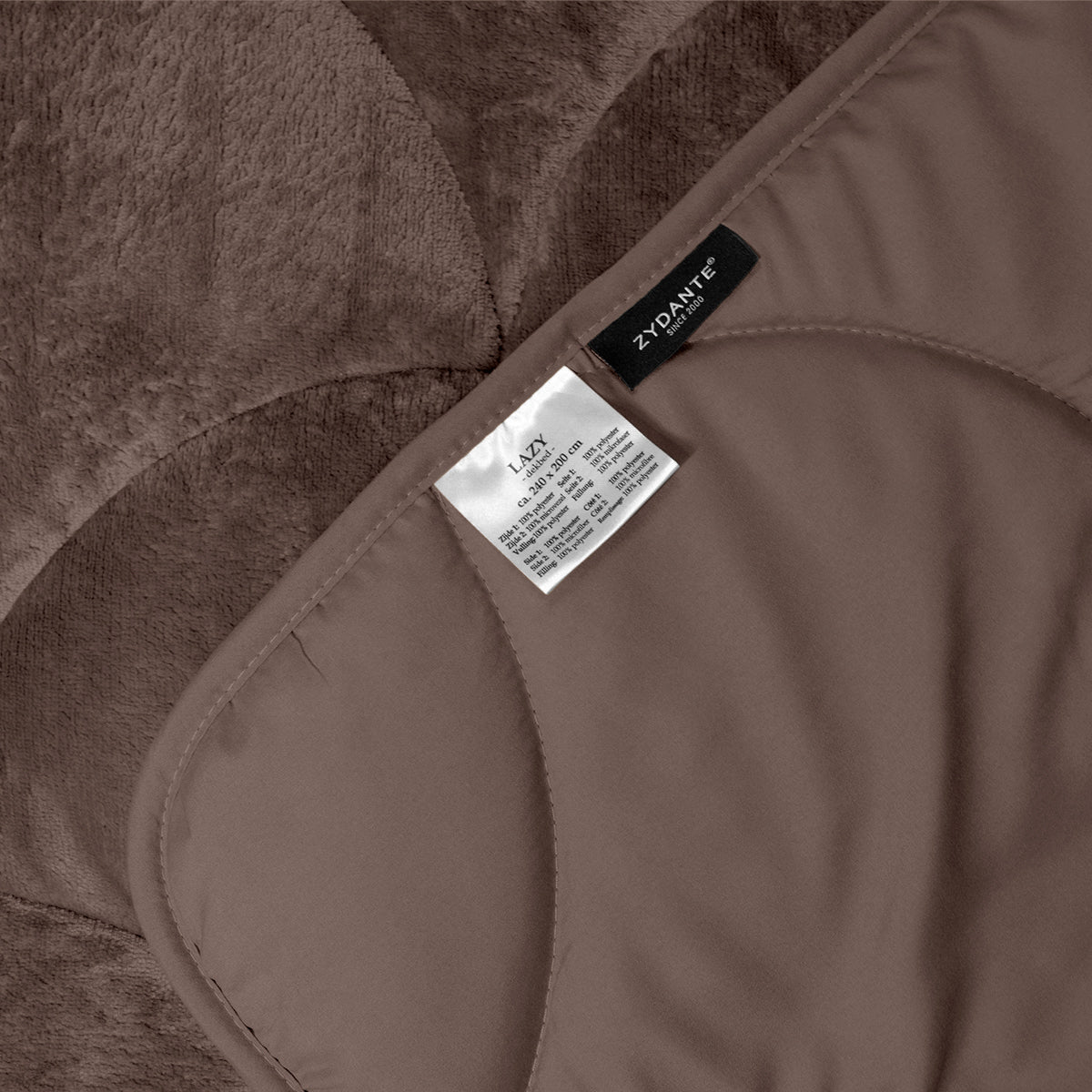 Flanel Velvet Easy Dekbed - Bruin