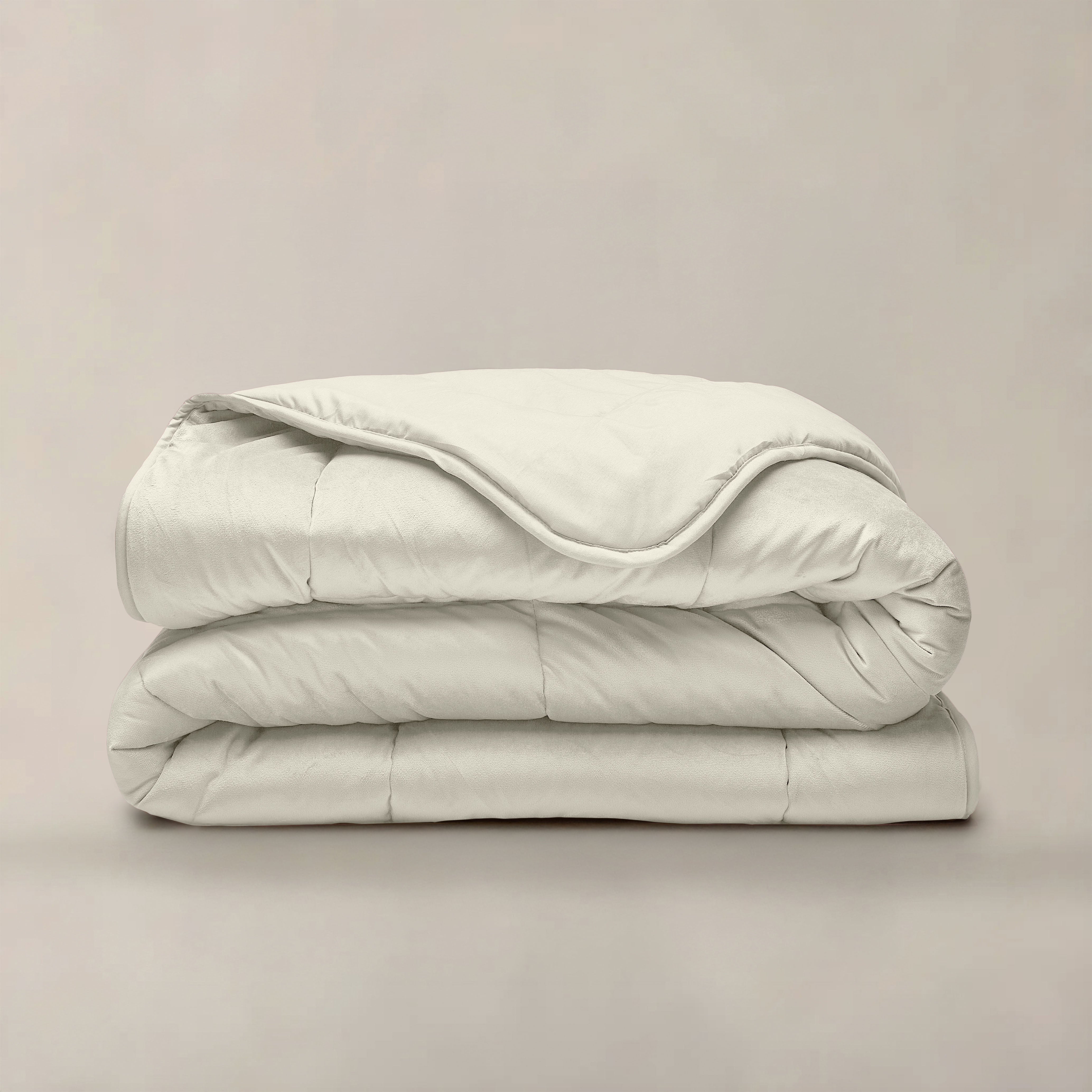 All-in One Lazy Velvet Dekbed Créme - Dekbed voor het hele jaar