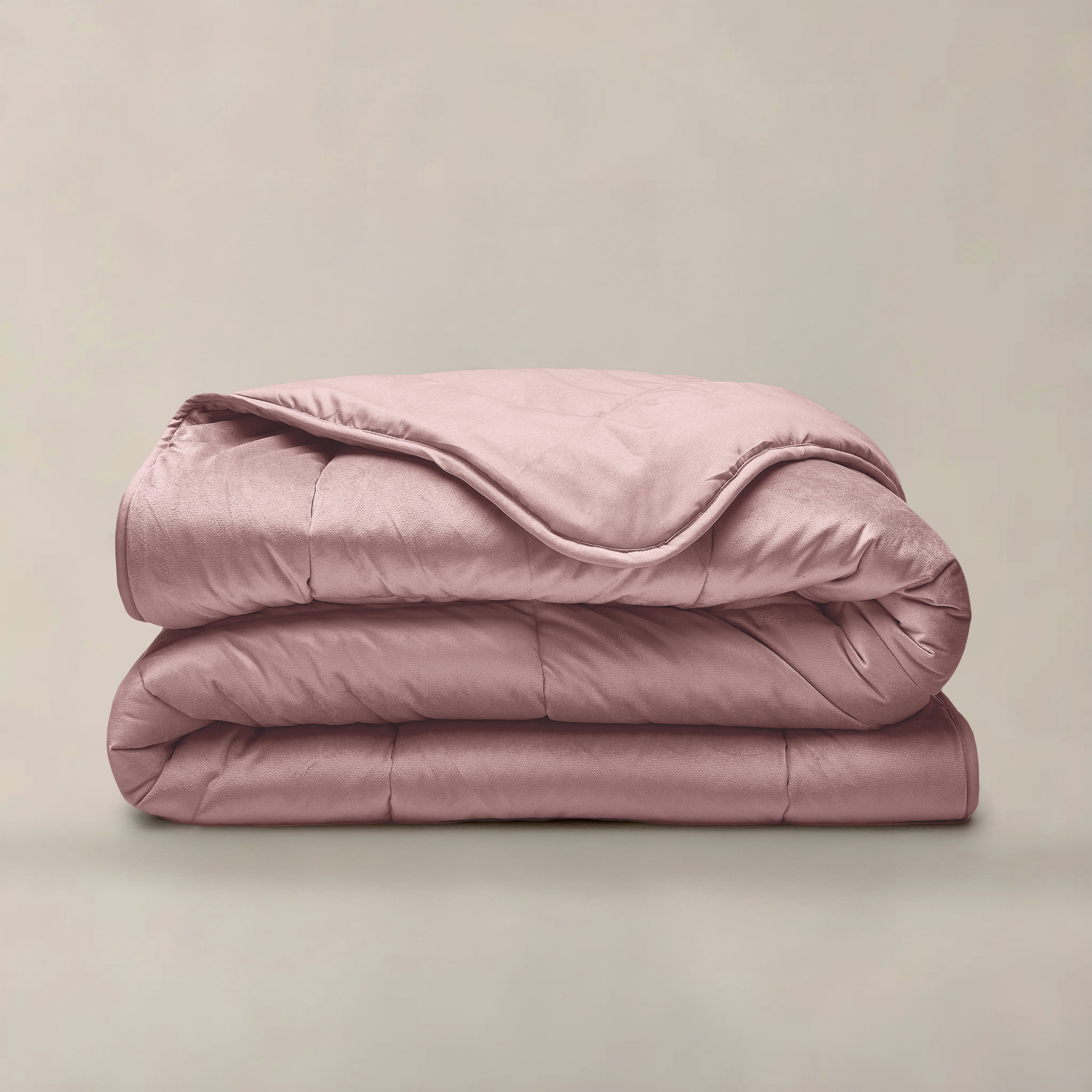 All-in One Lazy Velvet Dekbed Oud Roze - Dekbed voor het hele jaar