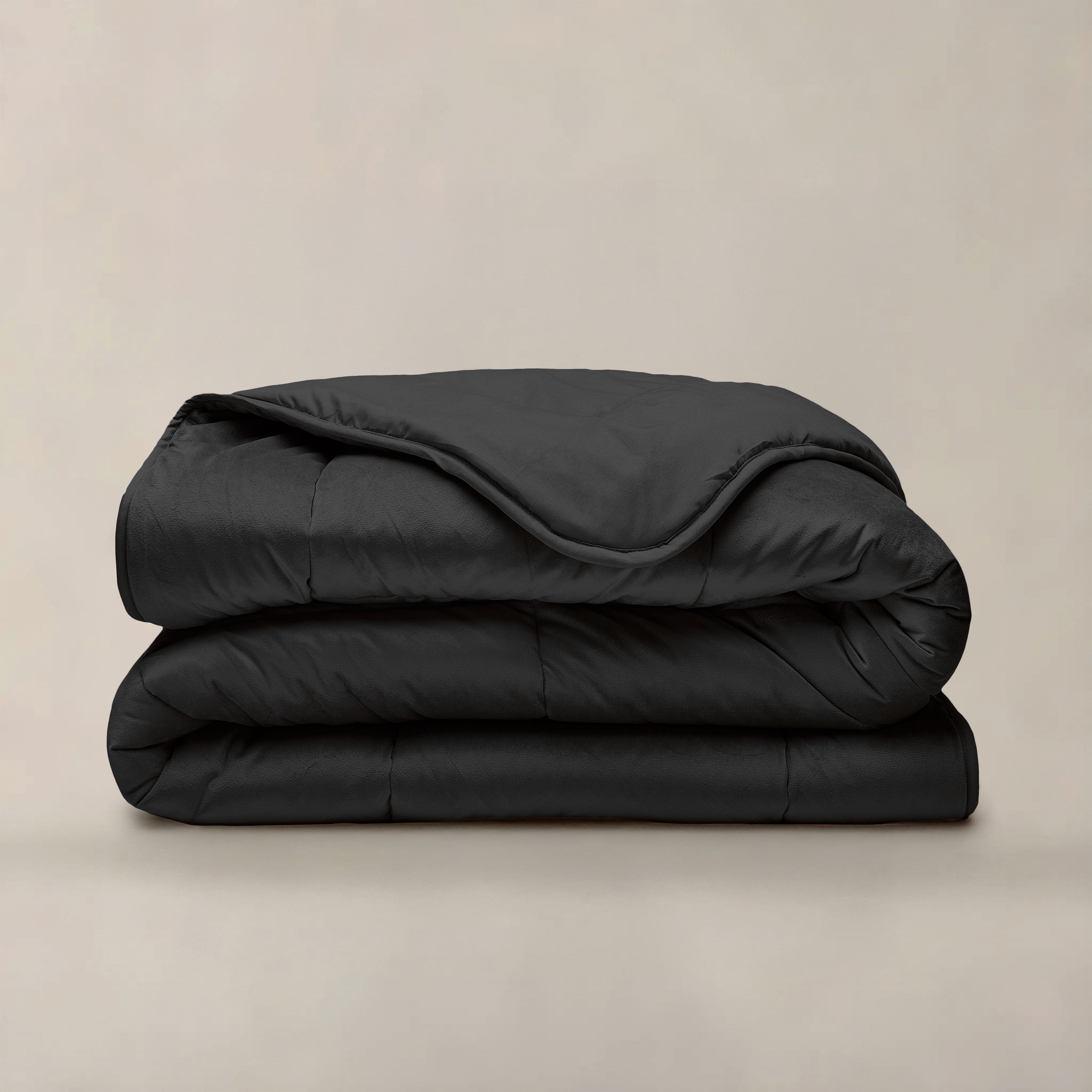 All-in One Lazy Velvet Dekbed Zwart - Dekbed voor het hele jaar