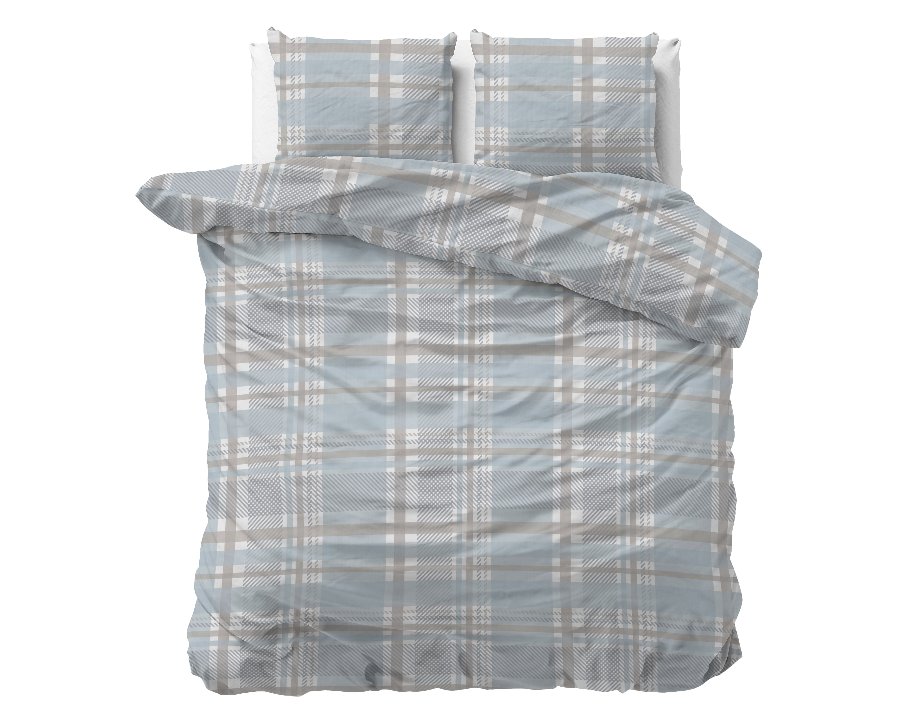 Lilou Blauw Dekbedovertrek - Strijkvrij - Katoen geweven - Leuke prints