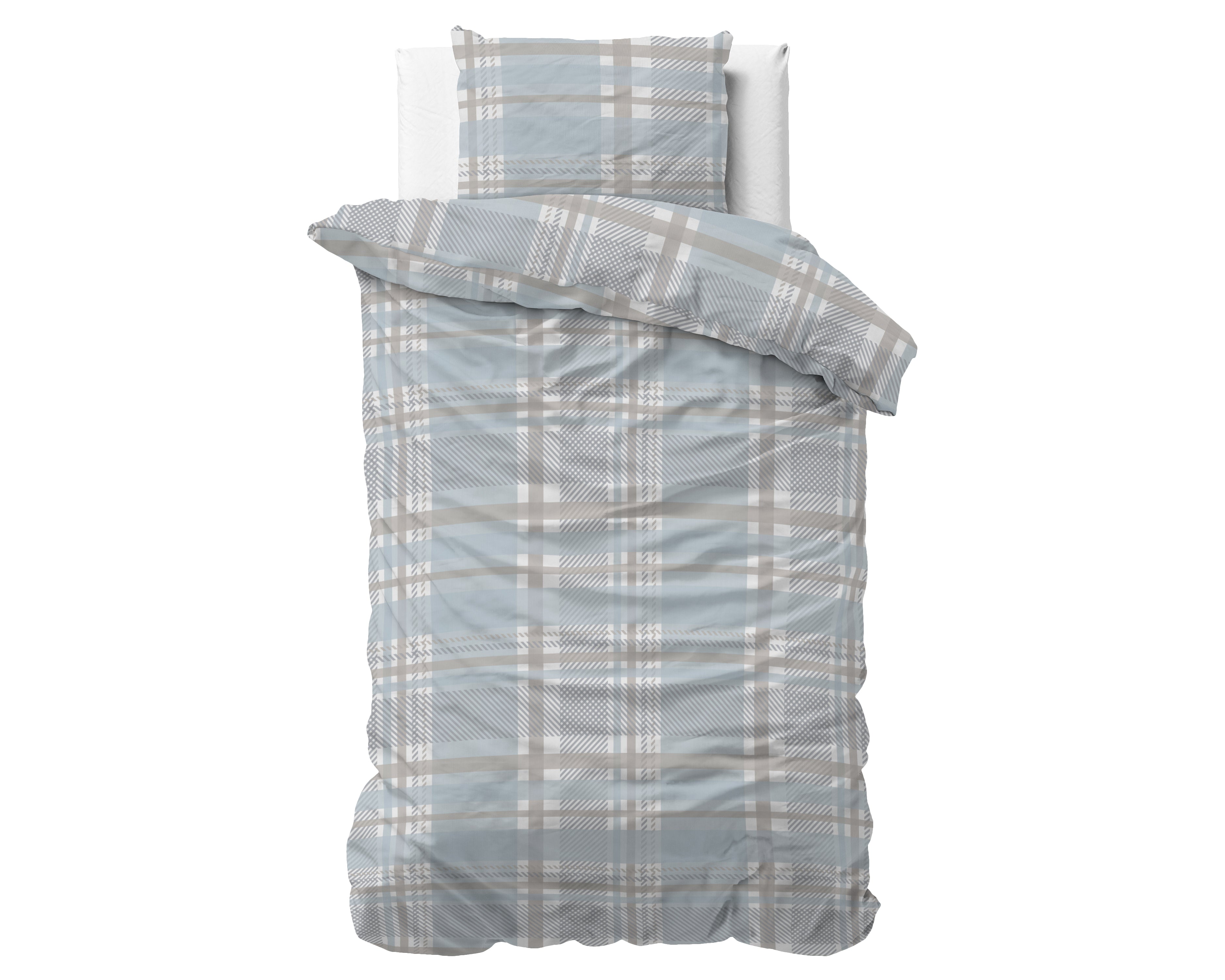 Lilou Blauw Dekbedovertrek - Strijkvrij - Katoen geweven - Leuke prints