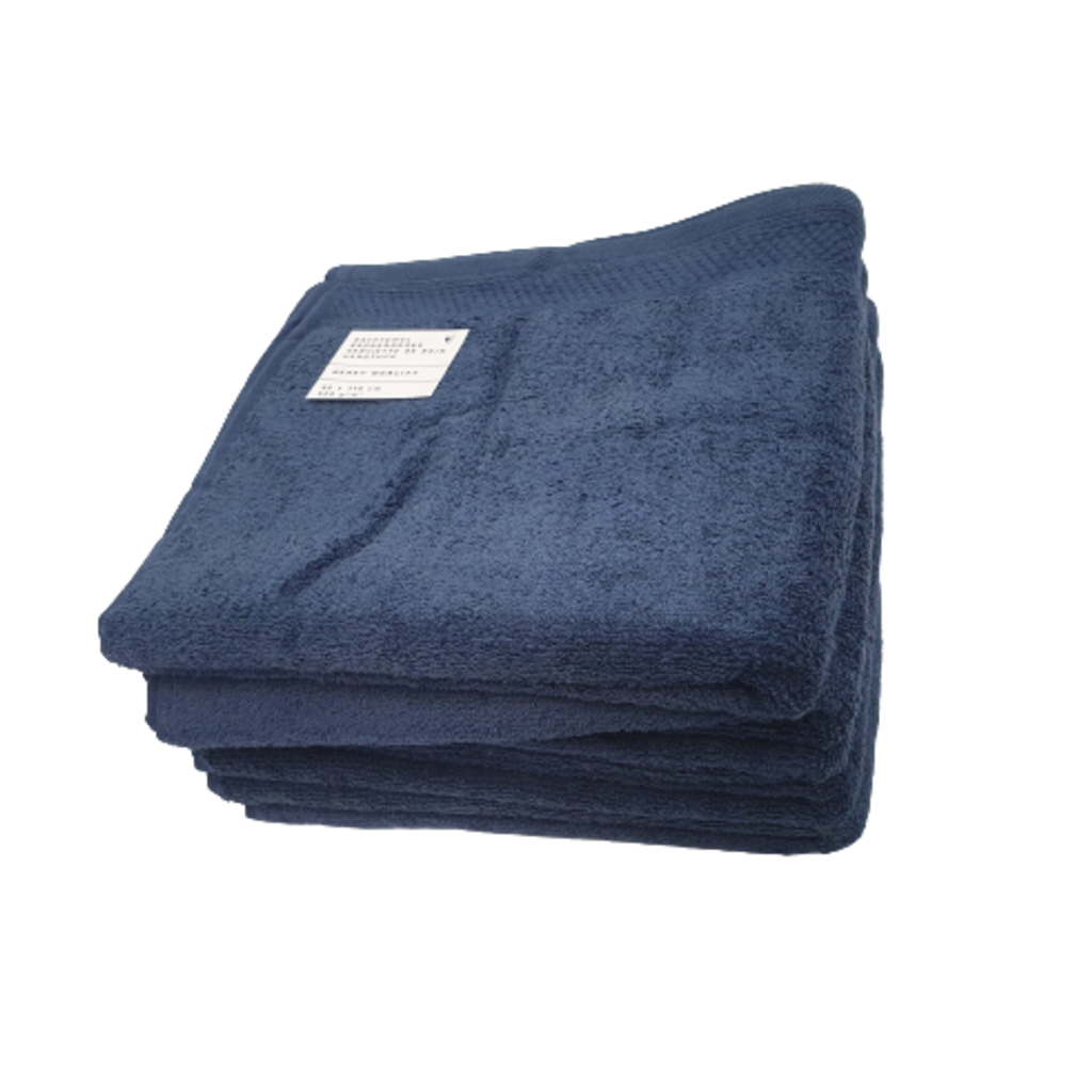 Luxe Blauwe Handdoek 100% Katoen - Hotelkwaliteit, Zacht & Sneldrogend