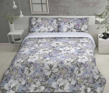 Luxe Gebloemde Bedsprei Set Femke – Tweezijdig Design + Kussenslopen