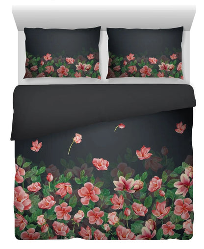 Luxe Katoen Satijnen Dekbedovertrek Bed of Roses – Lits Jumeaux, Thread Count 350
