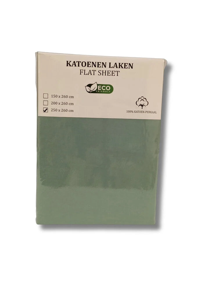 Luxe Katoenen Lakens Jade Green – Ademend, Duurzaam & Zacht