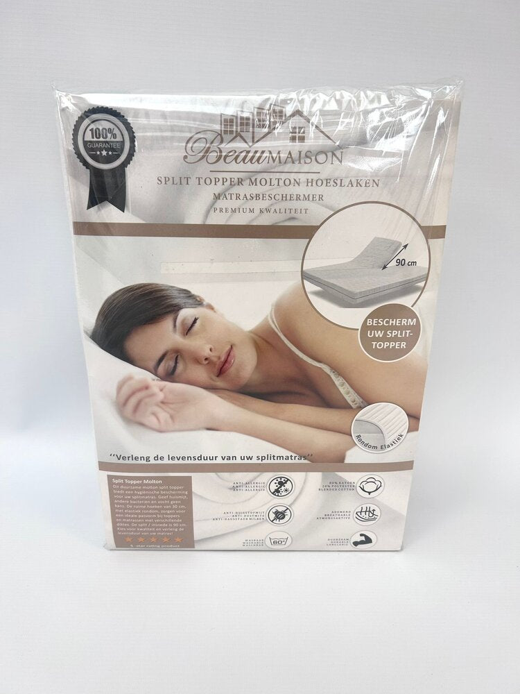 Molton Splittopper - Hoogwaardige Matrasbeschermer voor Perfecte Hygiëne en Comfort
