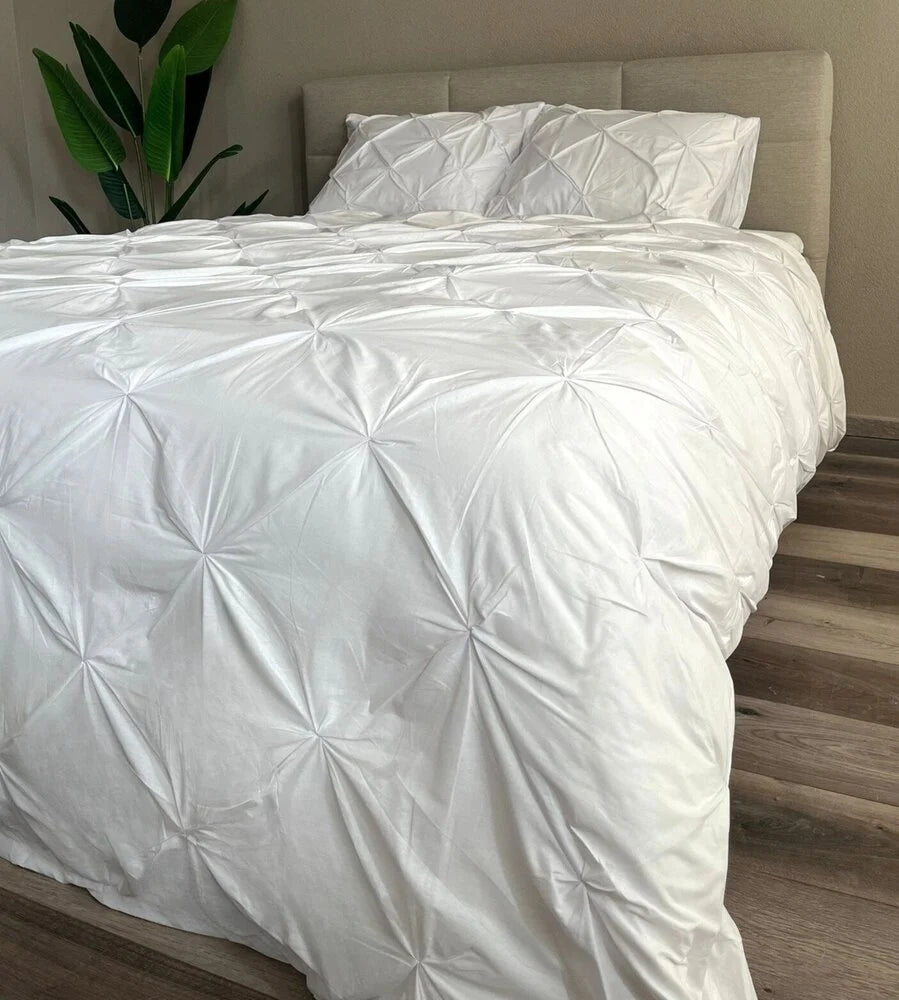 Monte Carlo Wit Dekbedovertrek – Luxe Katoen & Elegant Design