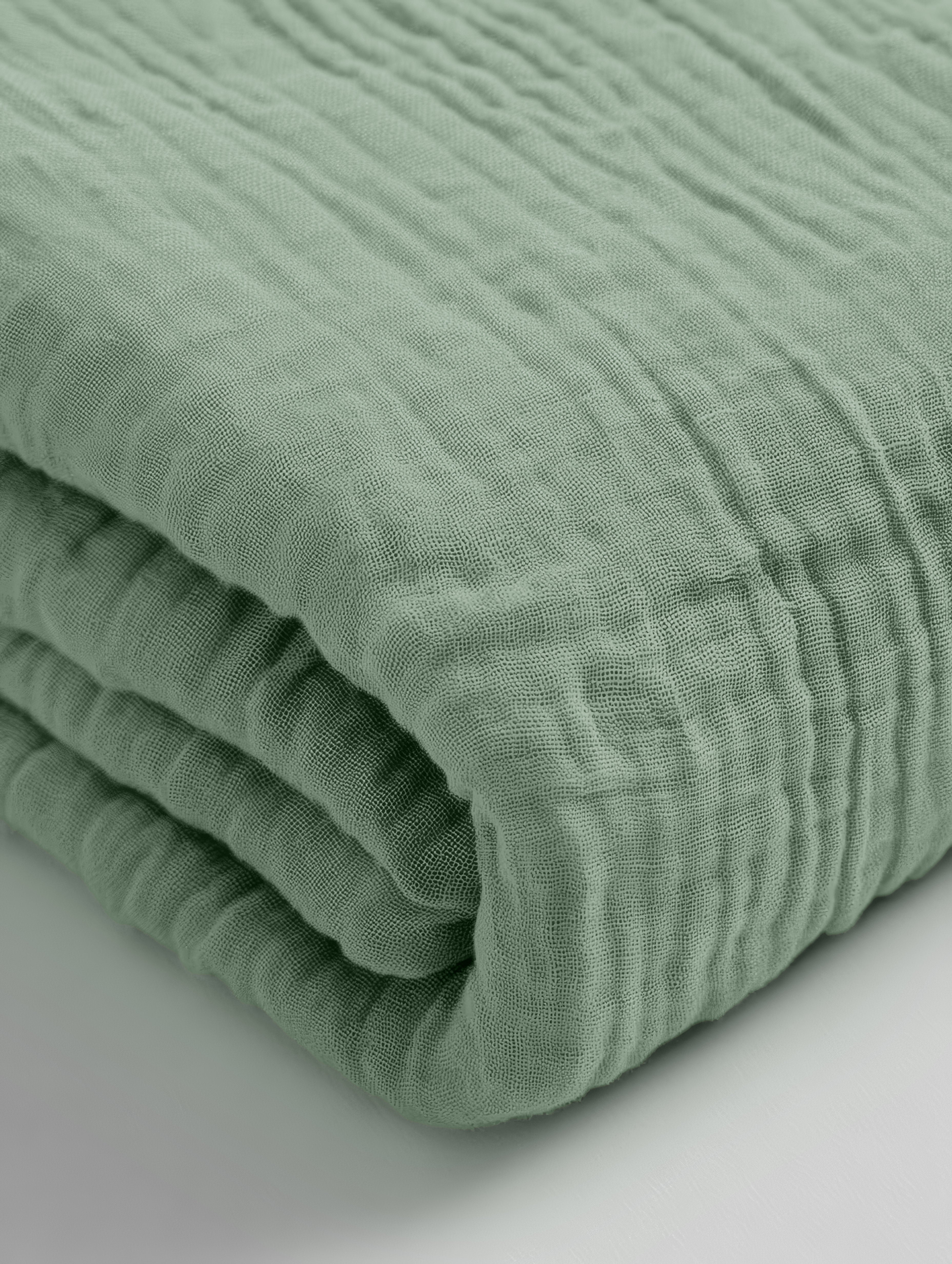 Mousseline Hoeslaken Groen