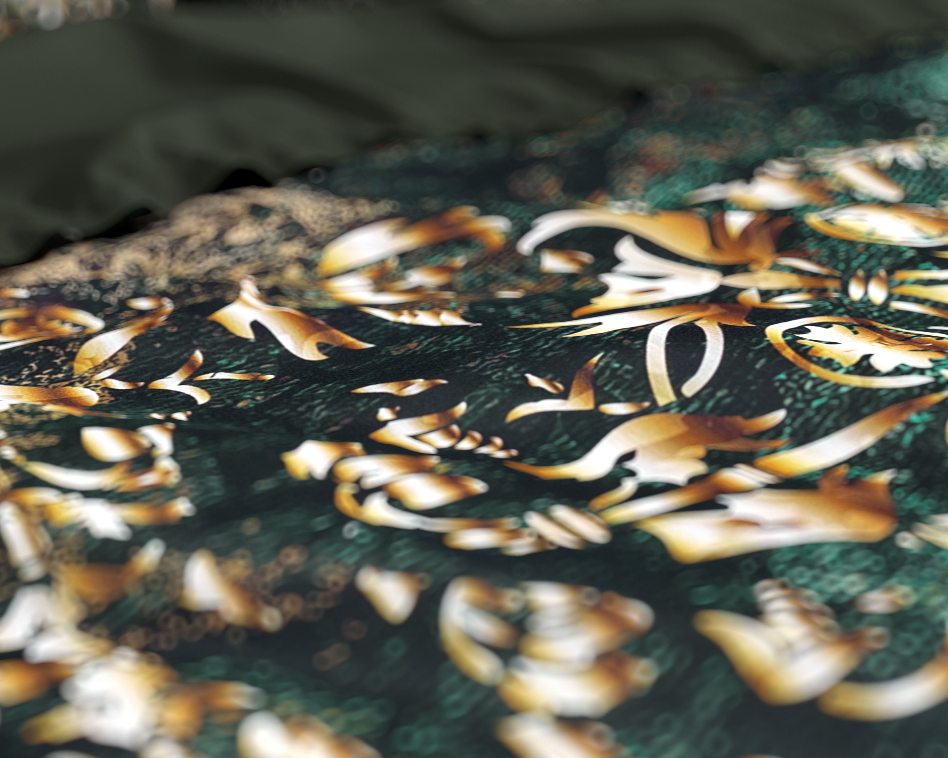 Nairobi Dekbedovertrek Green - Luxe Satijn - Hoge kwaliteit - Trendy prints