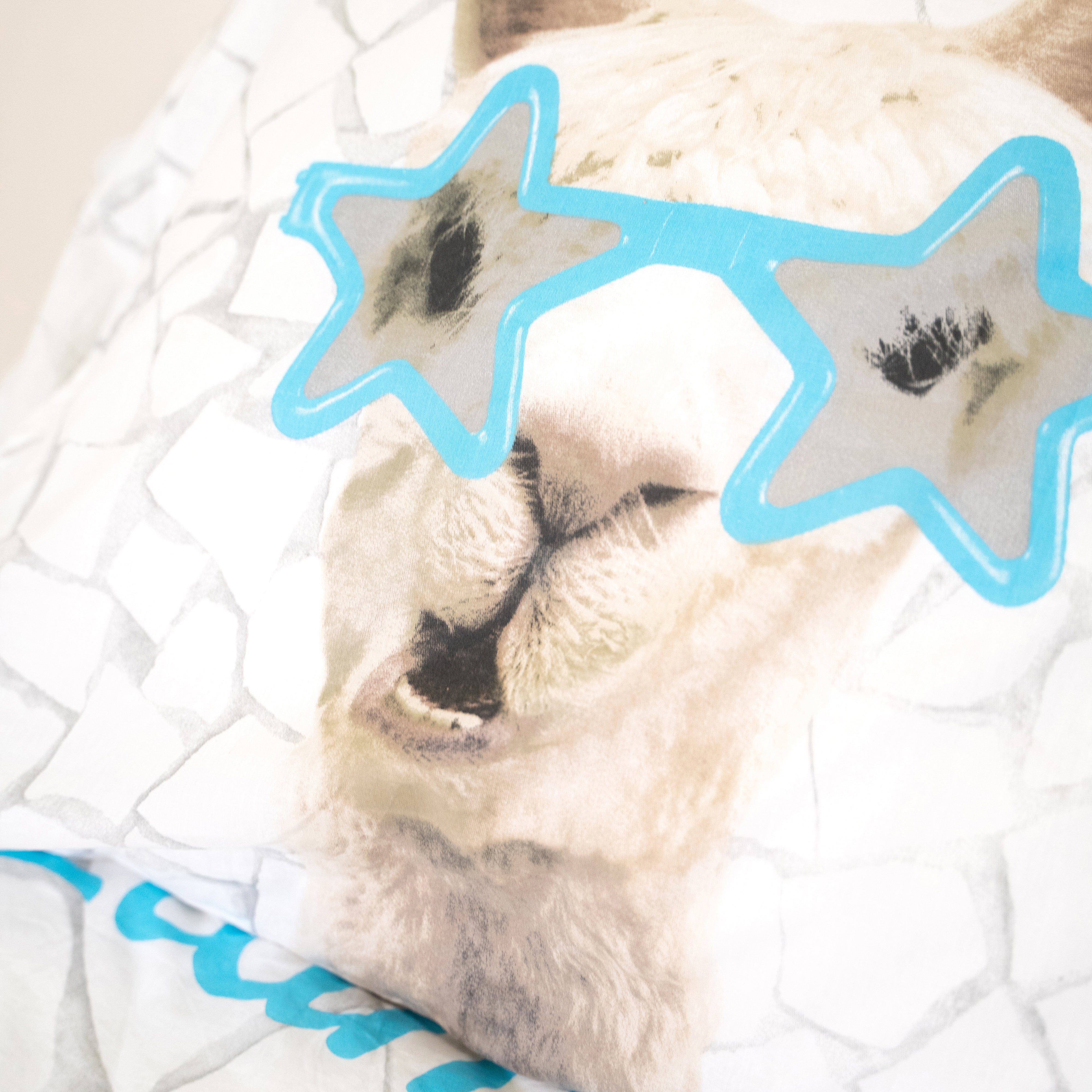 No Drama Llama Dekbedovertrek Wit