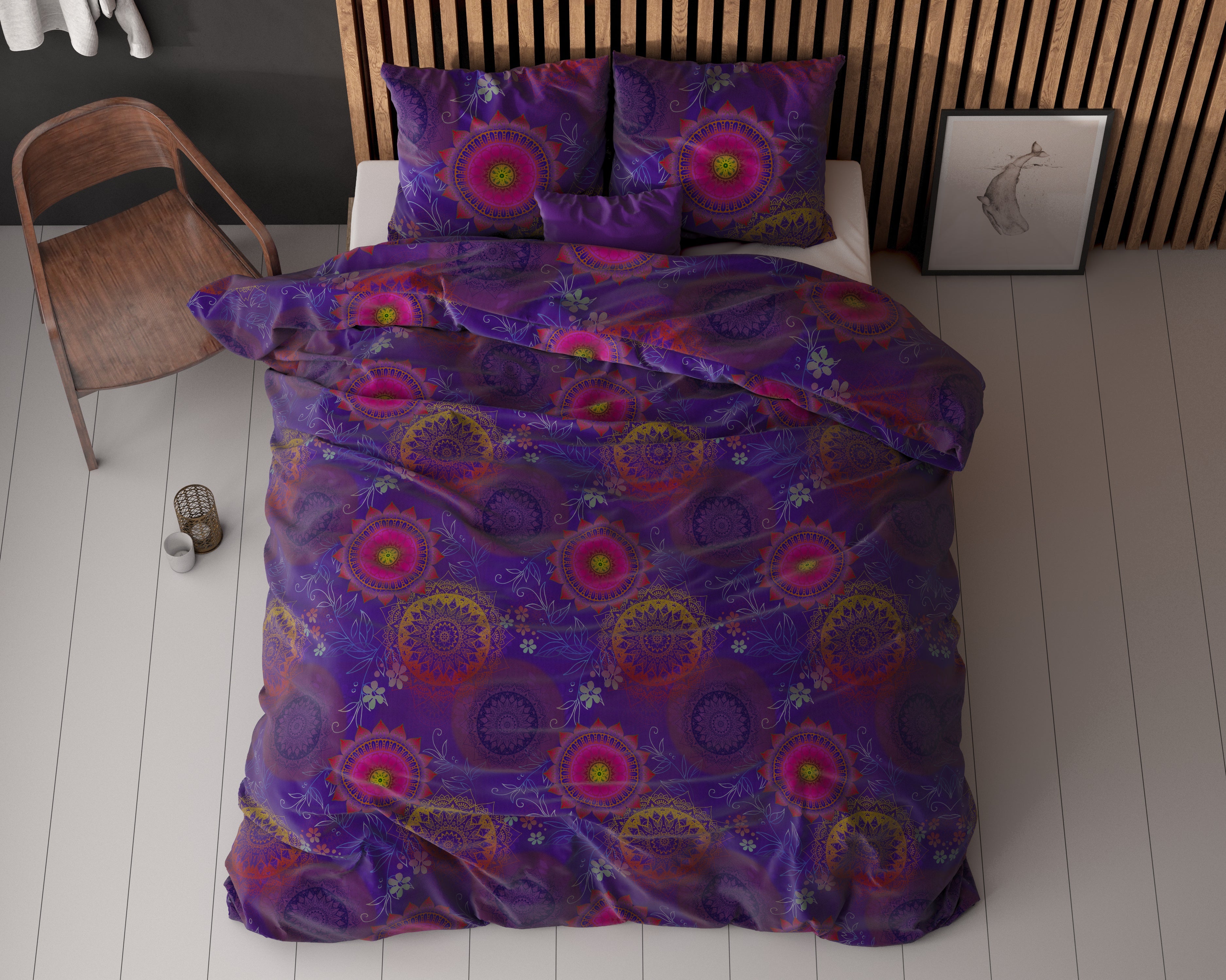Normy Dekbedovertrek Multi - Katoen geweven - Strijkvrij - Leuke prints