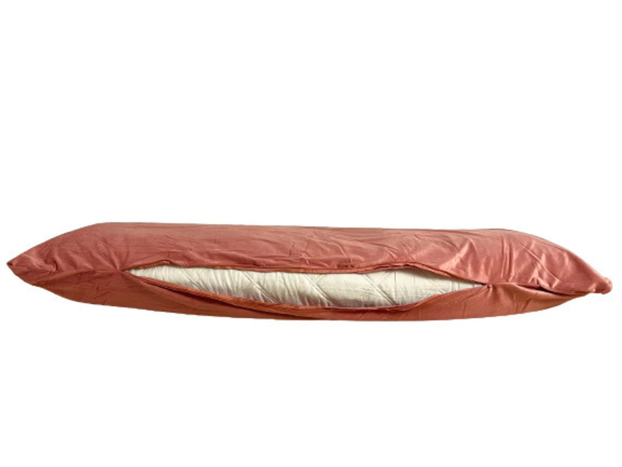 Nude Pink Body Pillow Pillowcase – Soft Velvet Cover for Pregnancy Pillows