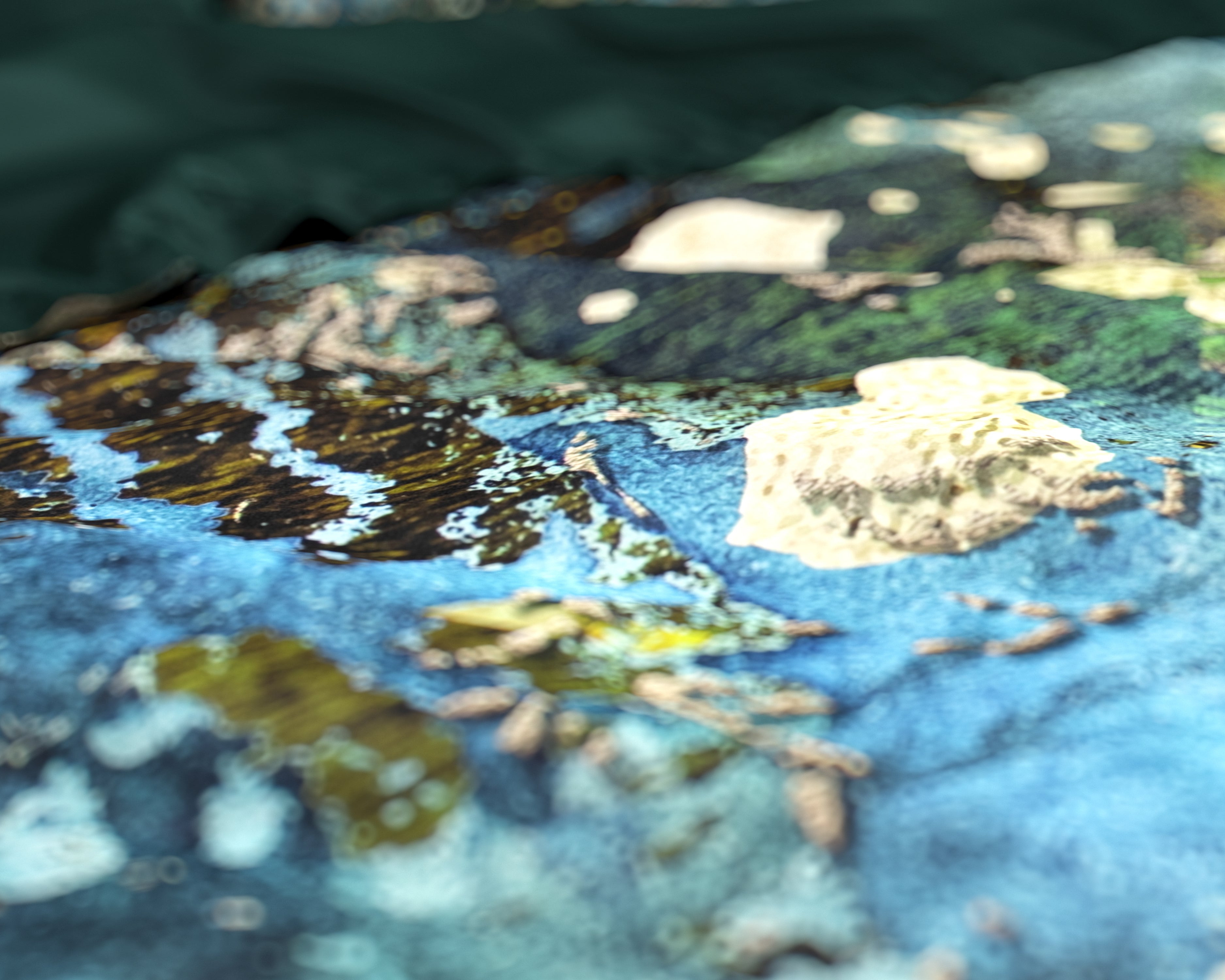 Ocean Drops Blue Dekbedovertrek - Luxe Satijn - Hoge kwaliteit - Trendy prints