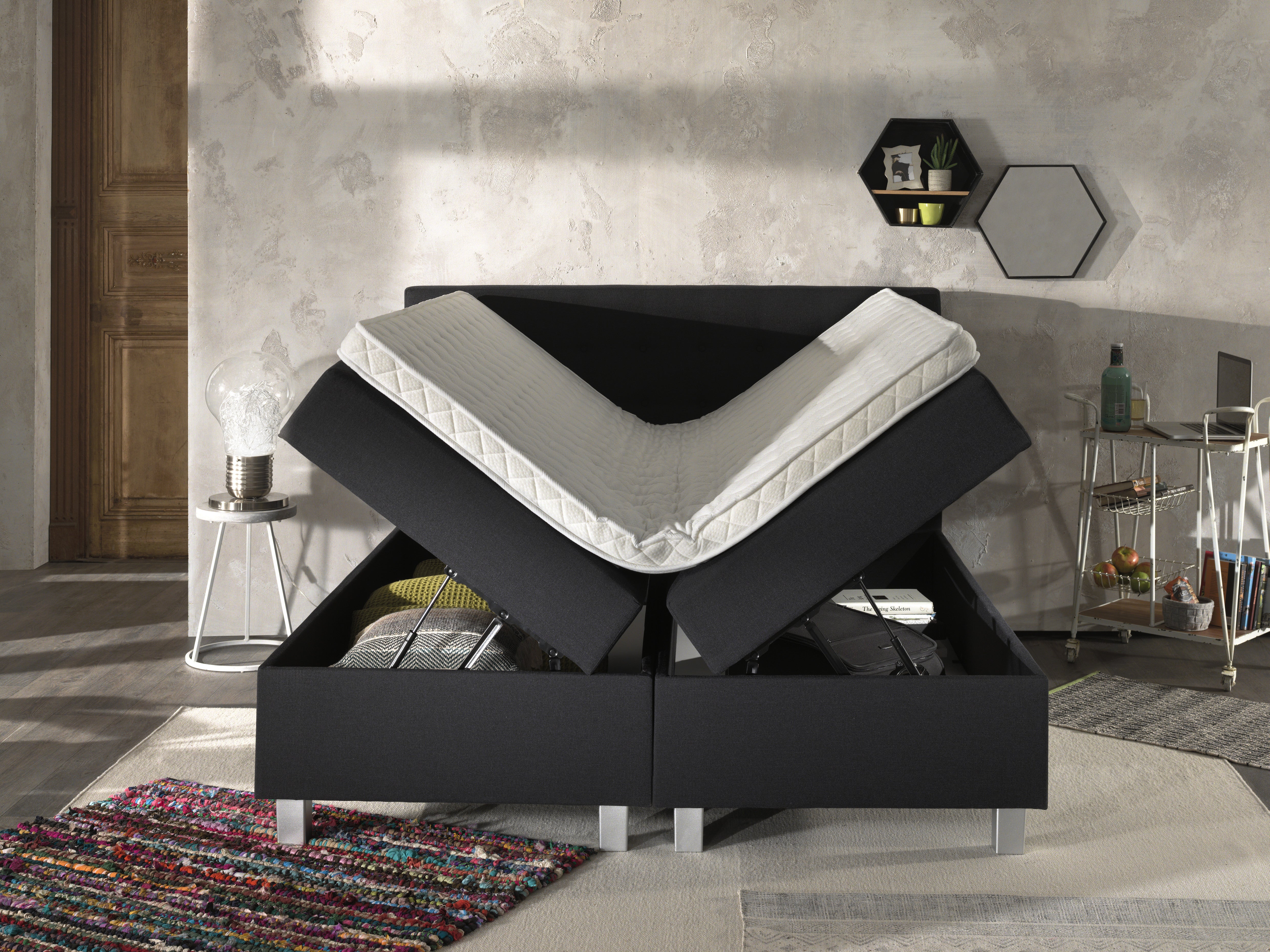 Opbergboxspring Shurgard - Antraciet