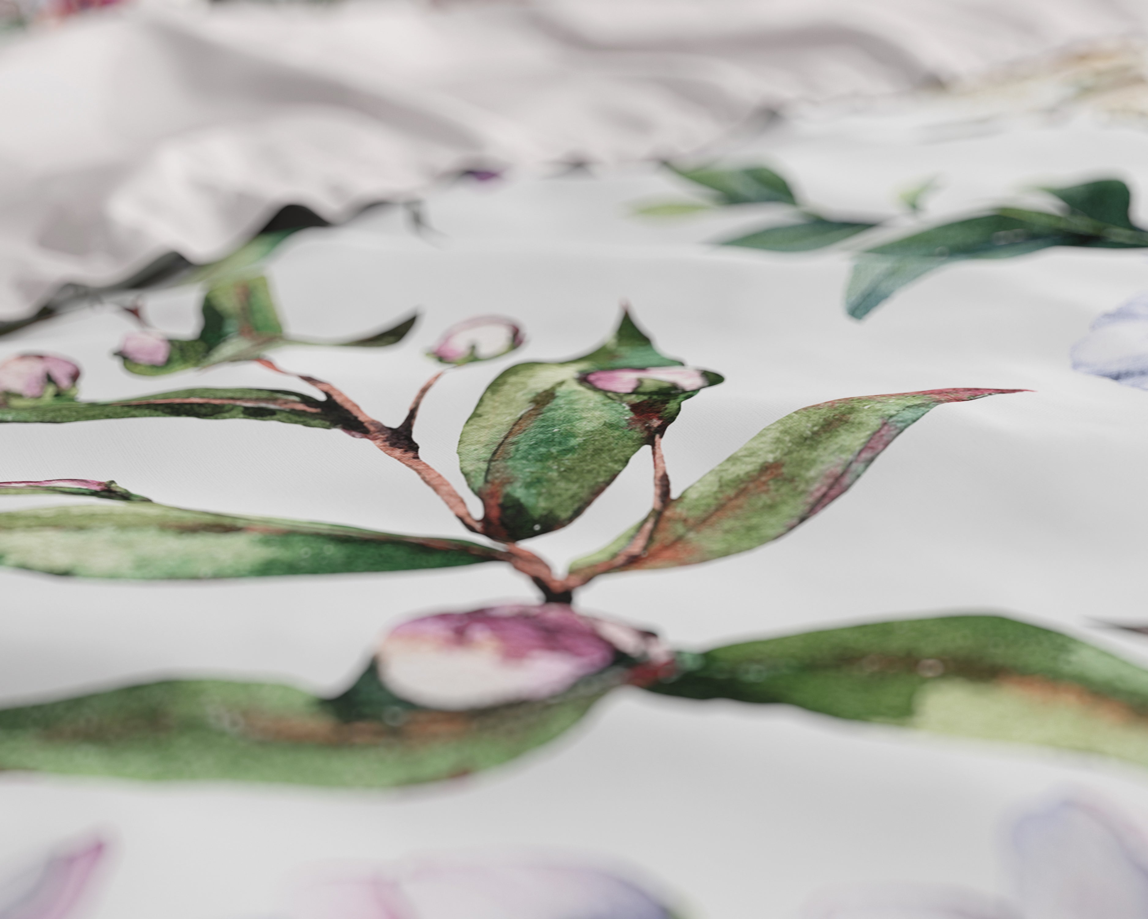 Ophelia Wit Katoenen Dekbedovertrek