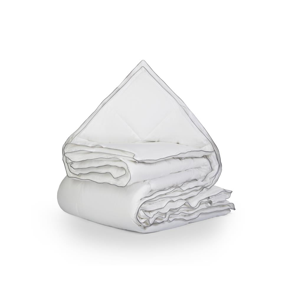 Percale Cotton Touch 4-Seizoenen Dekbed Wit - Luxe - Perkal katoen - Luchtig