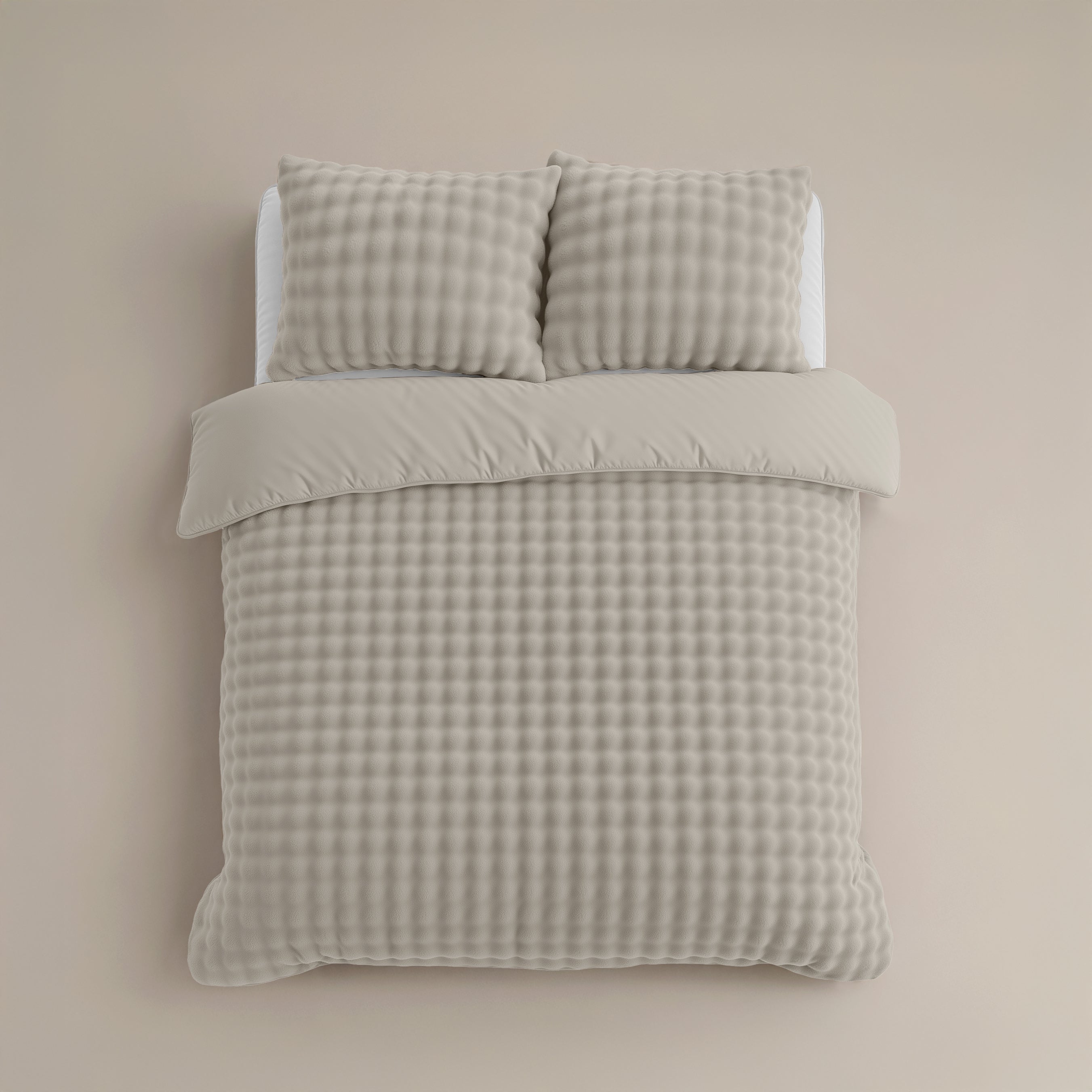 Pom Pom Duvet Cover Beige - Wonderfully soft - Chic design - Faux fur