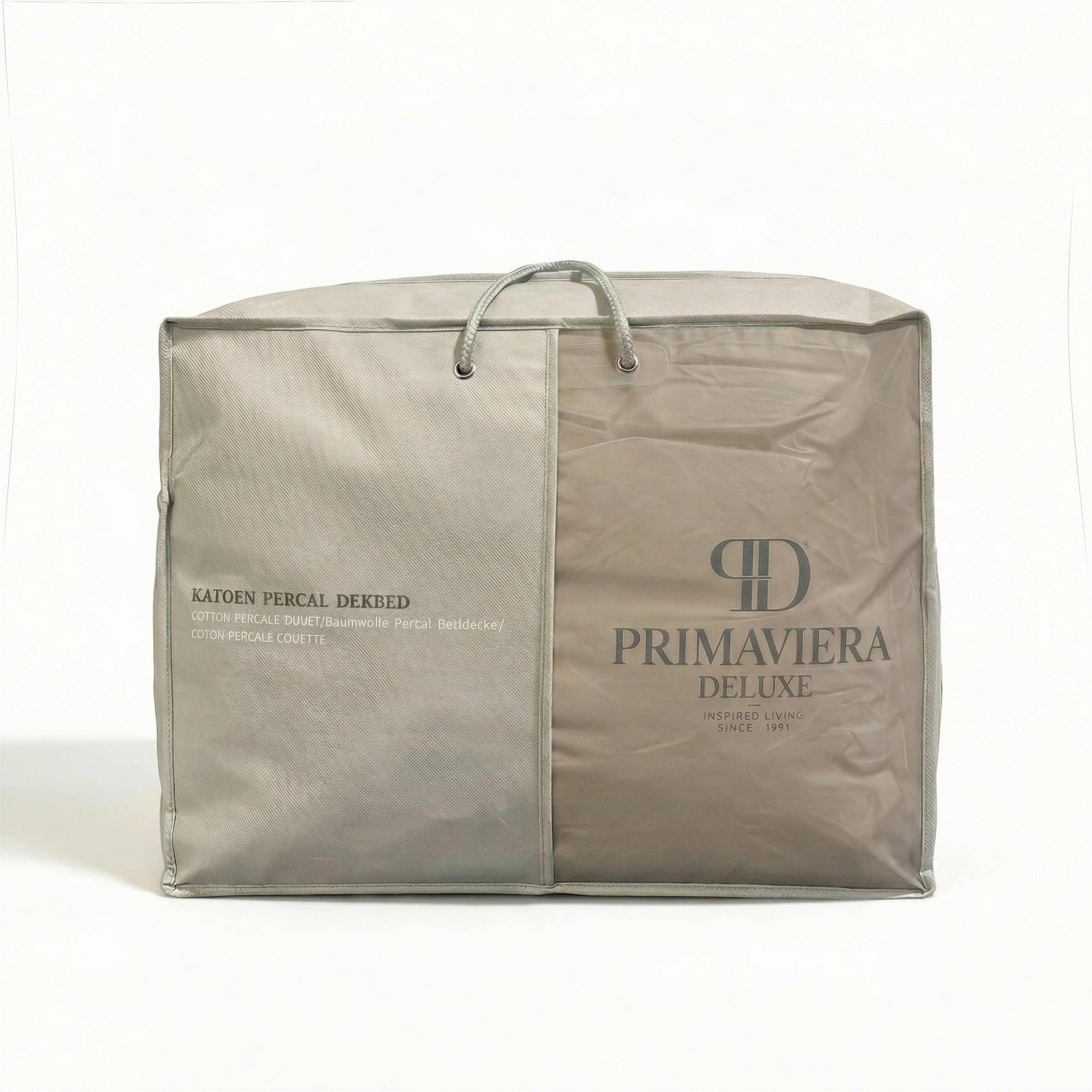 Primaviera Deluxe 100% Katoen Dekbed - Taupe - Voor het hele jaar