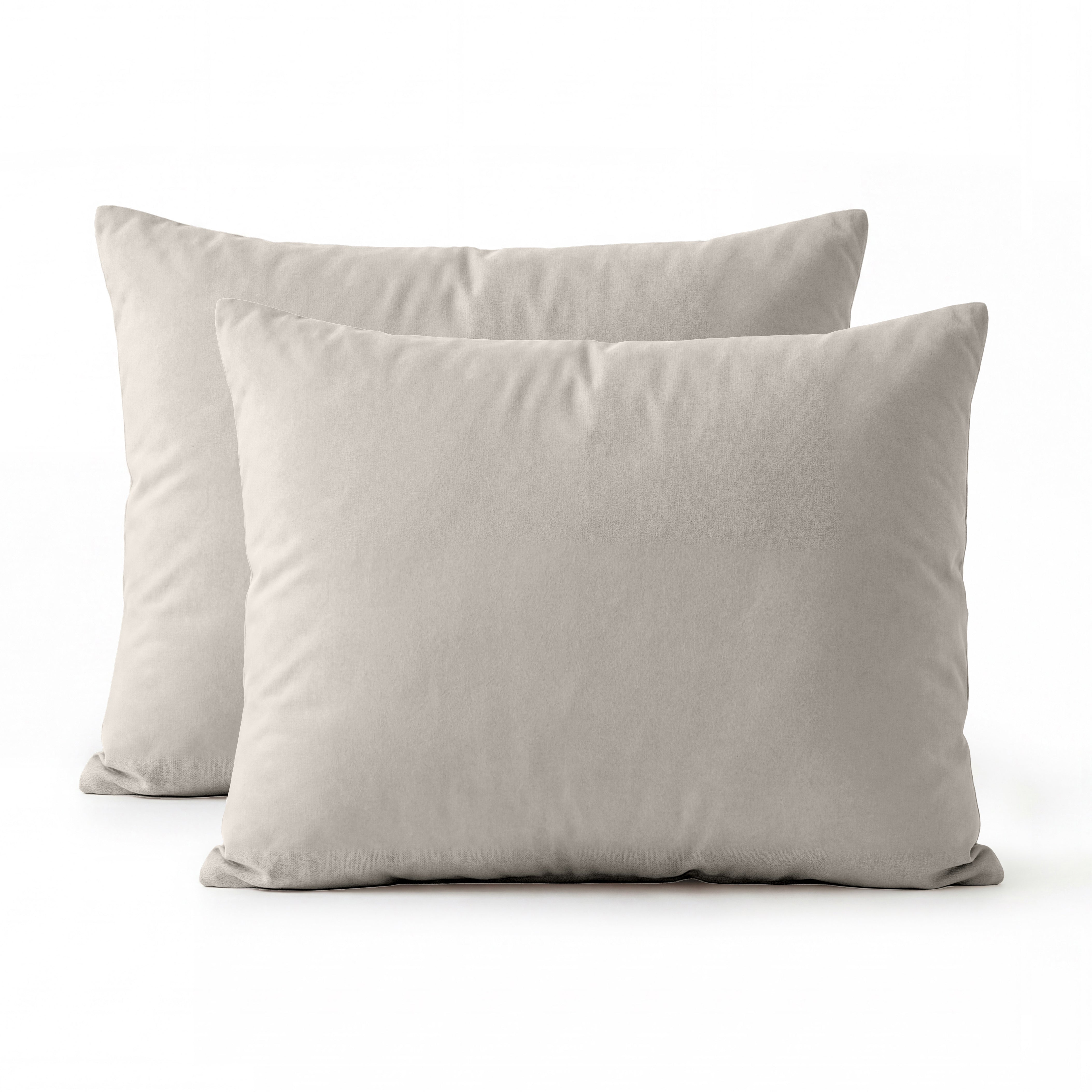 Primaviera Deluxe Katoenen Kussenslopen - Taupe - Set van 2 stuks