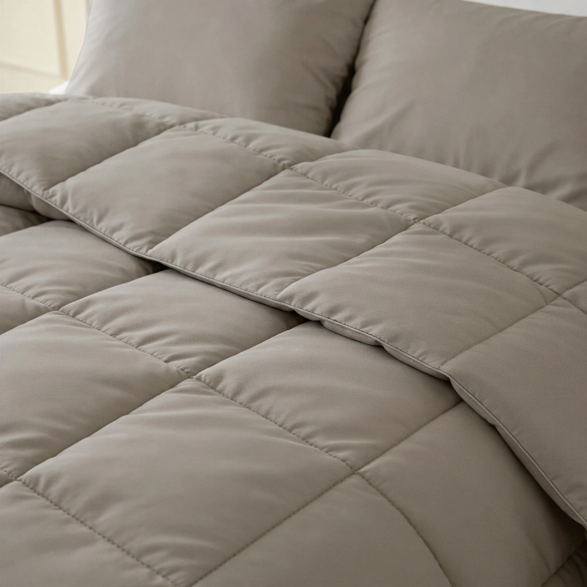 Primaviera Deluxe Lazy Dekbed Percale Taupe Bruin - Voor het hele jaar