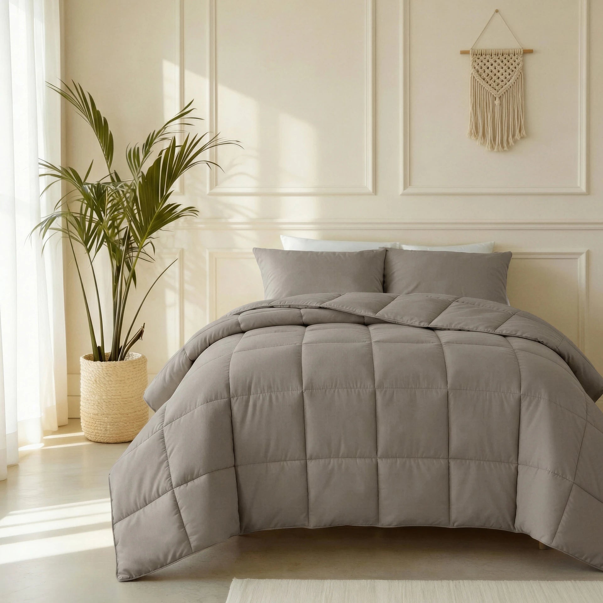 Primaviera Deluxe Lazy Kussensloop Percale 2Pack Taupe Bruin - 60 x 70