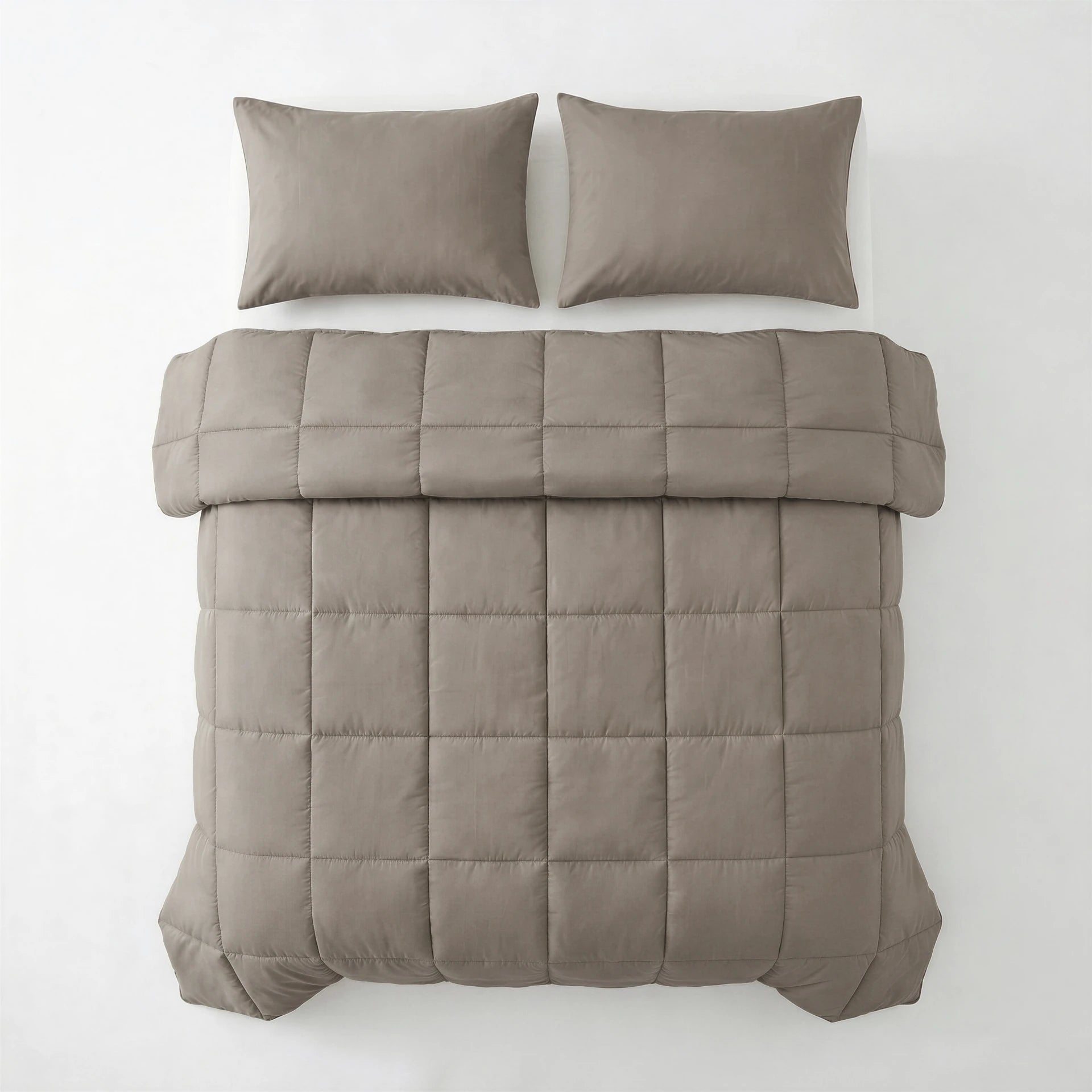 Primaviera Deluxe Lazy Kussensloop Percale 2Pack Taupe Bruin - 60 x 70