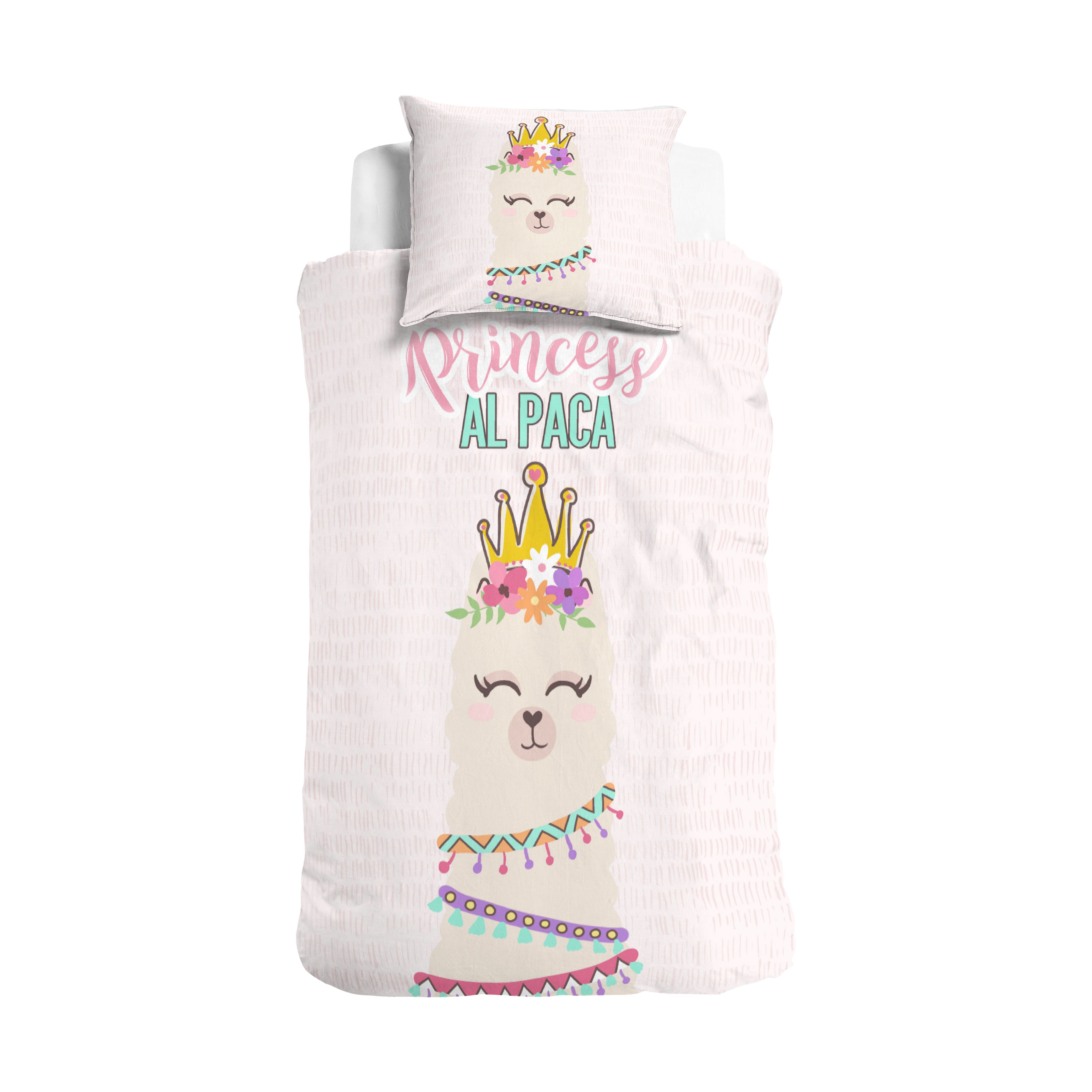 Princess Al Paca Dekbedovertrek Roze