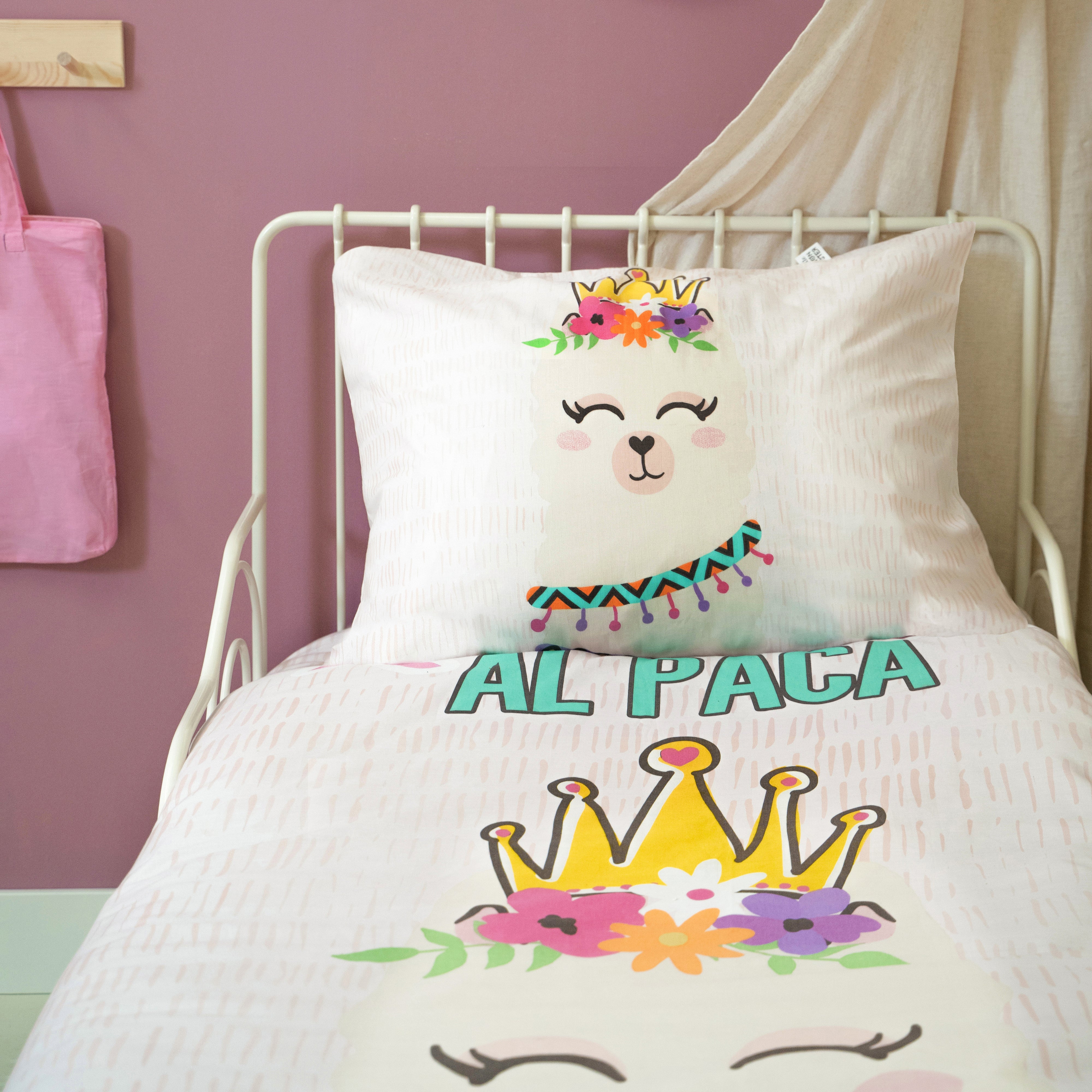 Princess Al Paca Dekbedovertrek Roze
