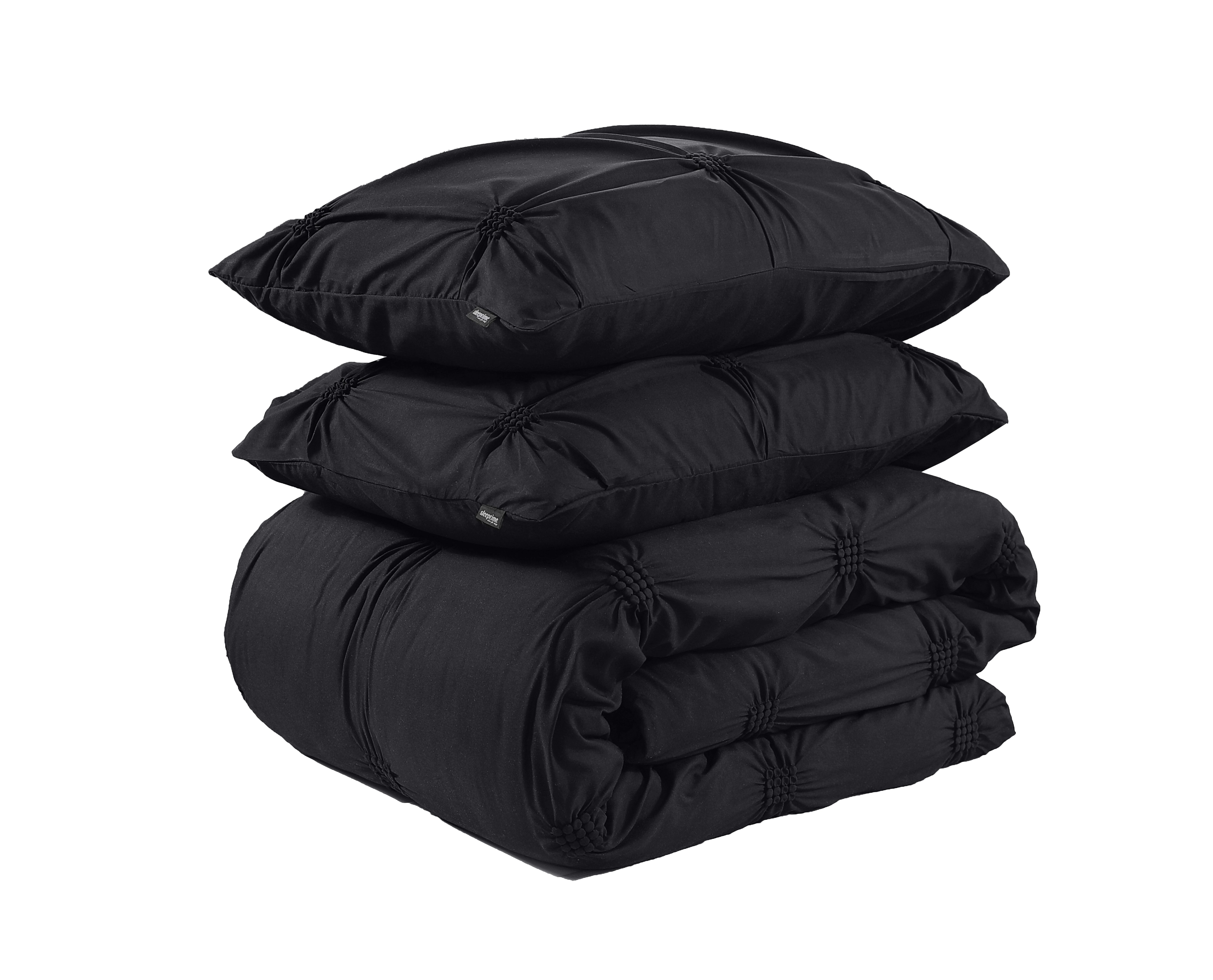 Punch Pintuck Duvet Cover Black - Luxurious design - Washes well - Wonderfully soft