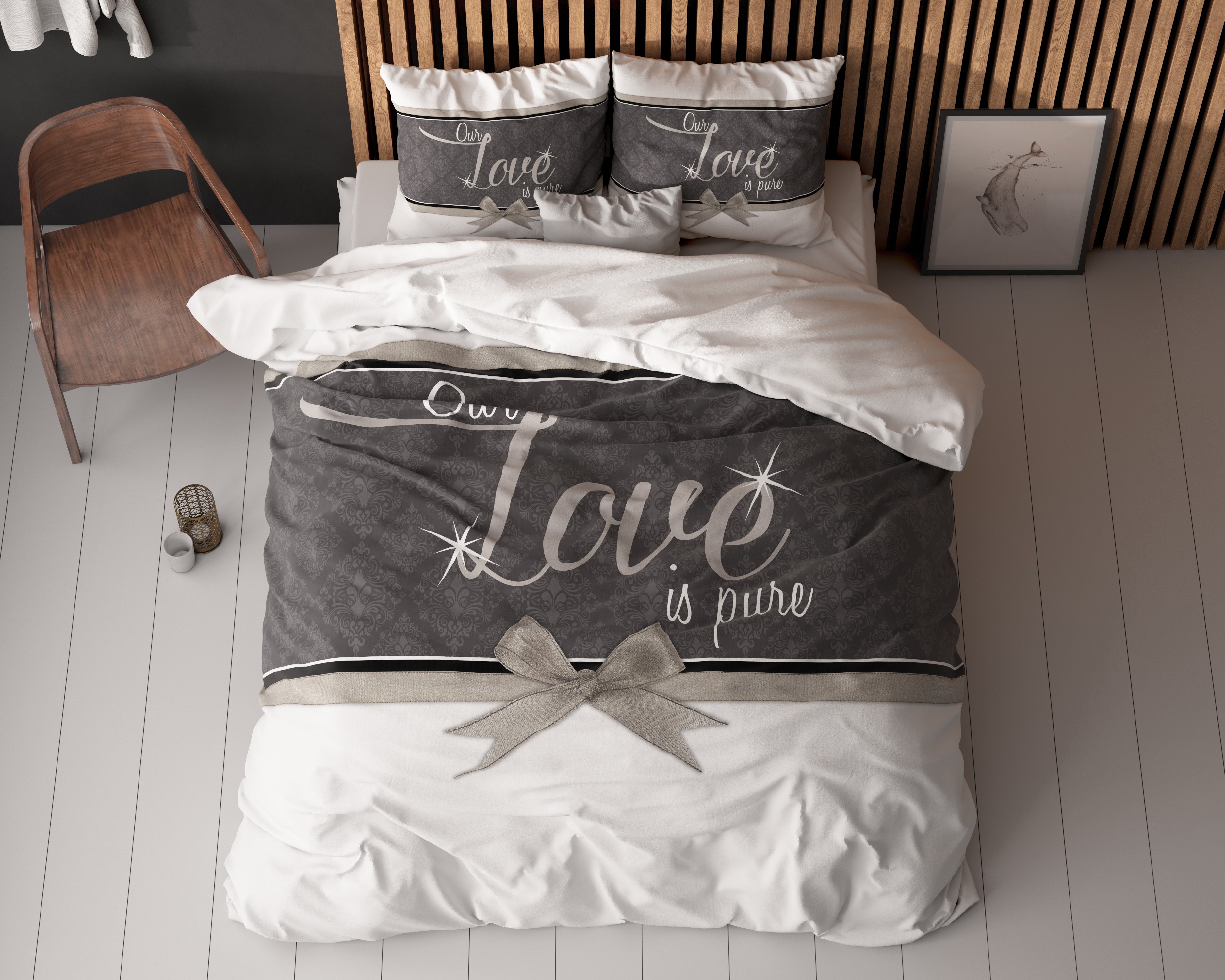 Pure Love Wit Dekbedovertrek