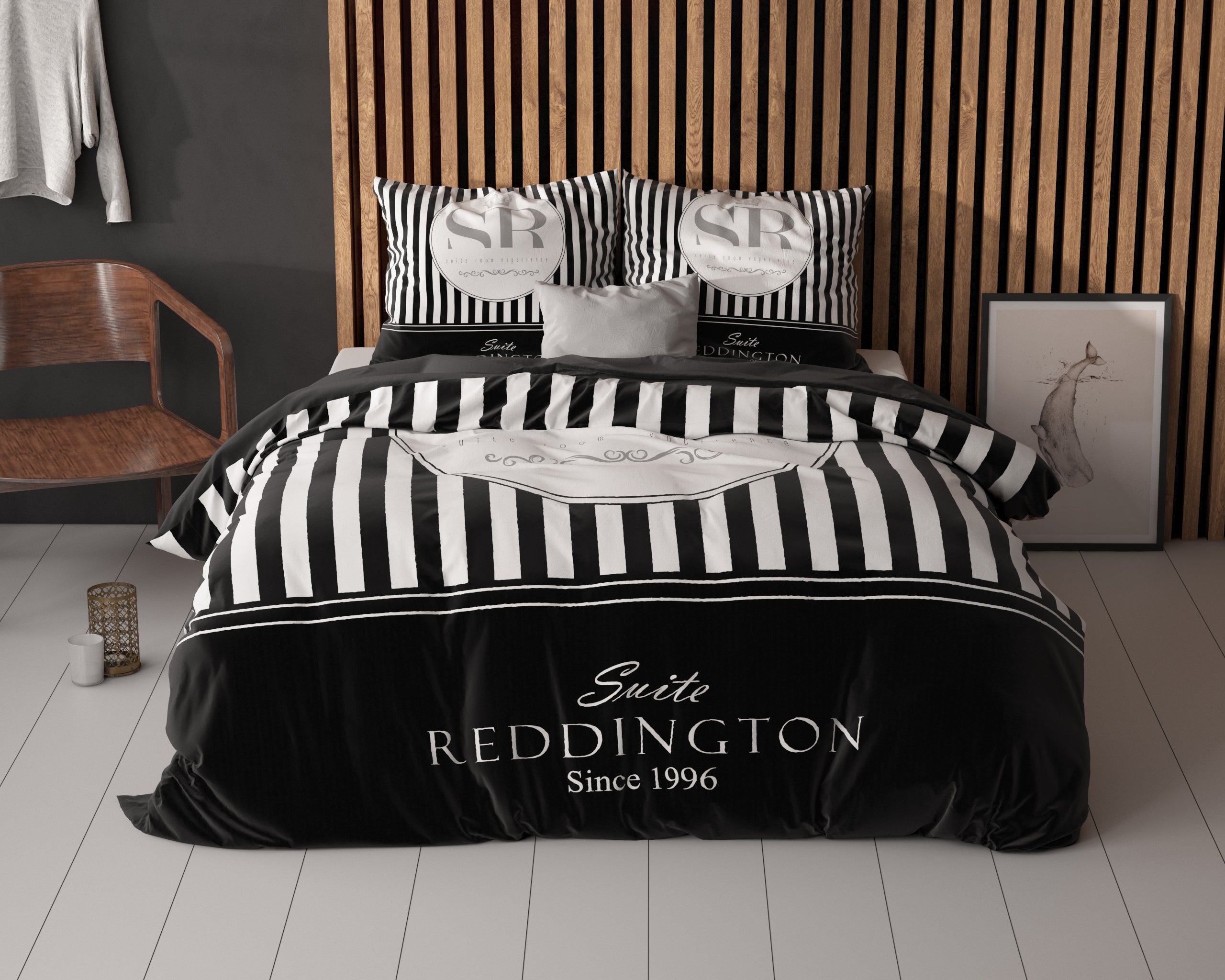 Reddington Zwart Dekbedovertrek