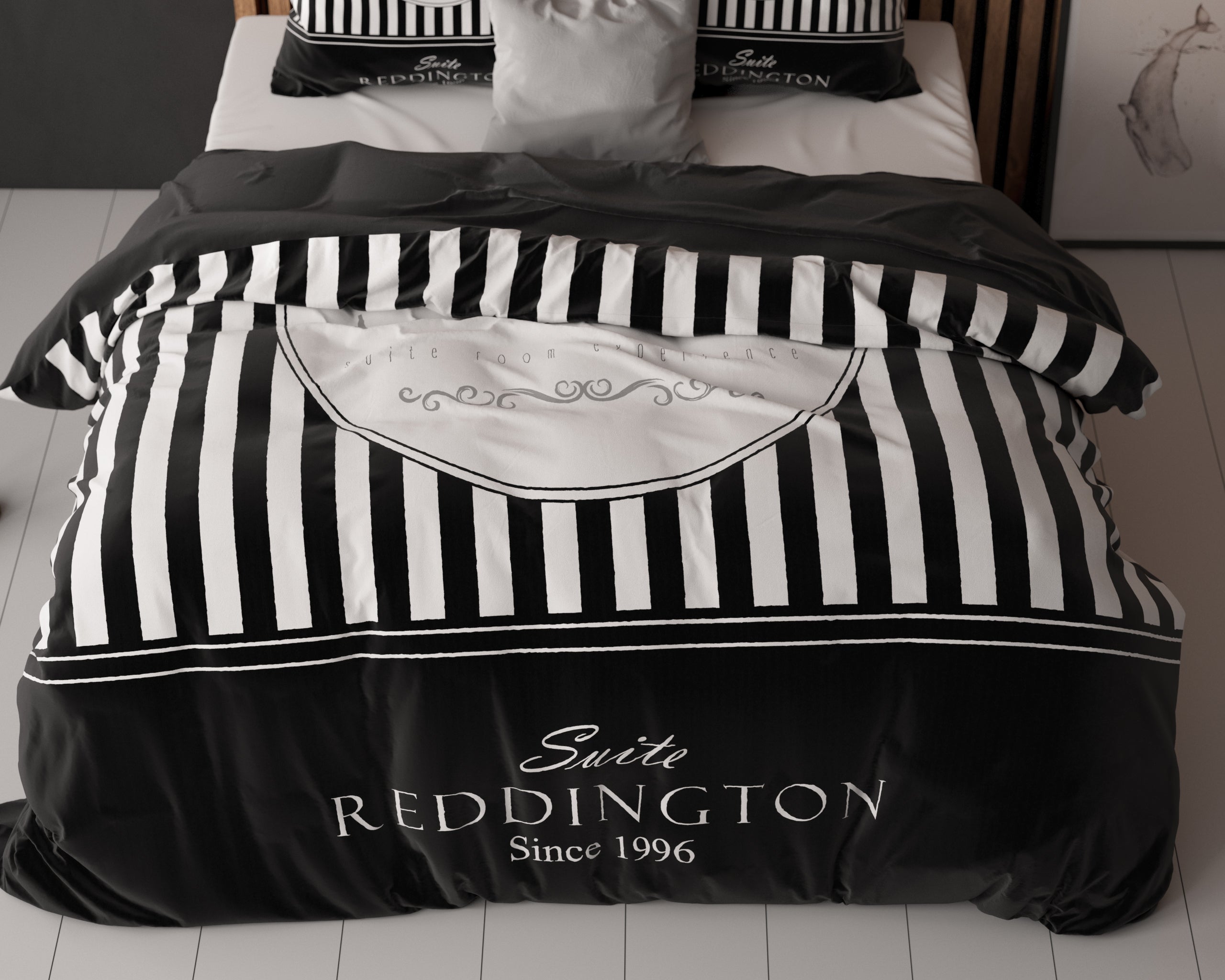 Reddington Zwart Dekbedovertrek