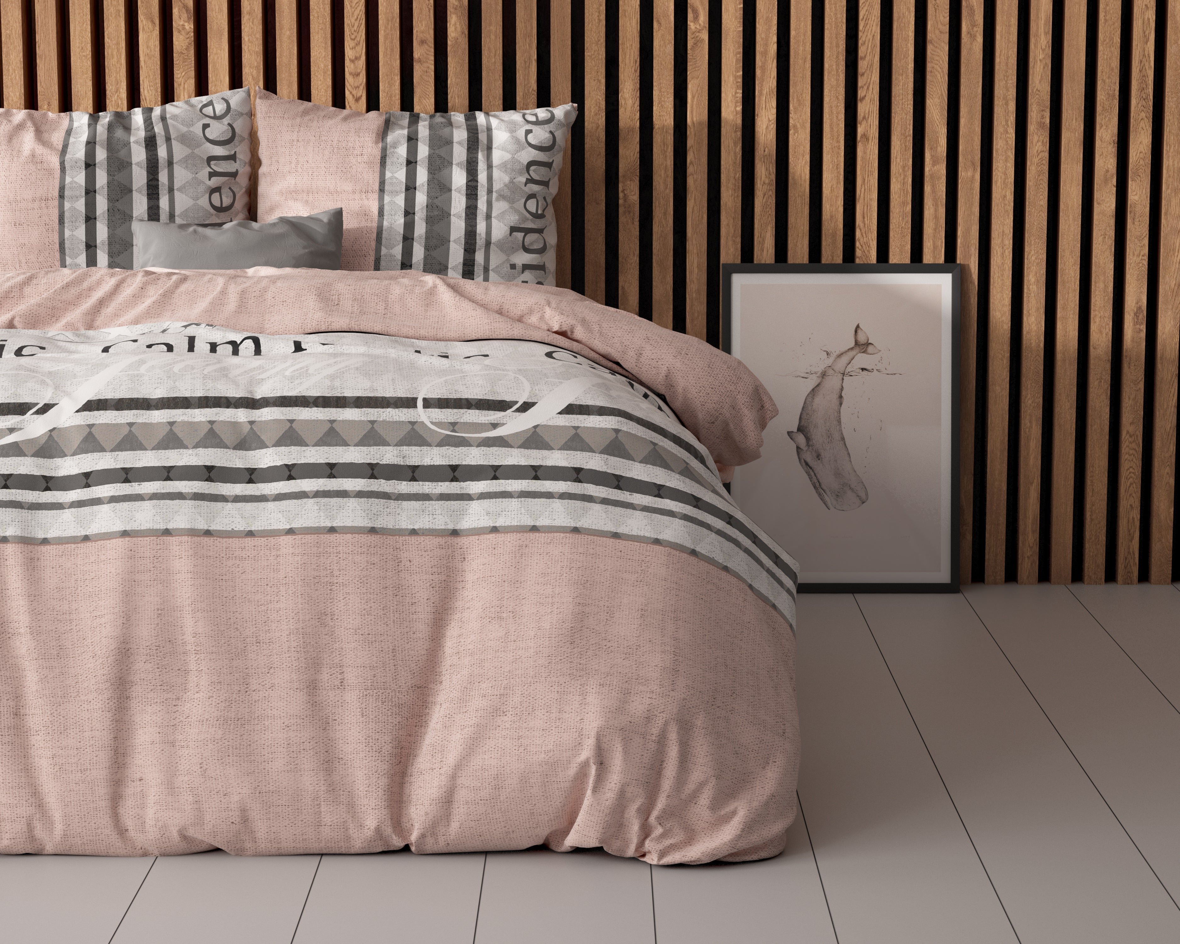Residence Duvet Cover Gray - Cotton Woven - Non-Iron - Fun Prints