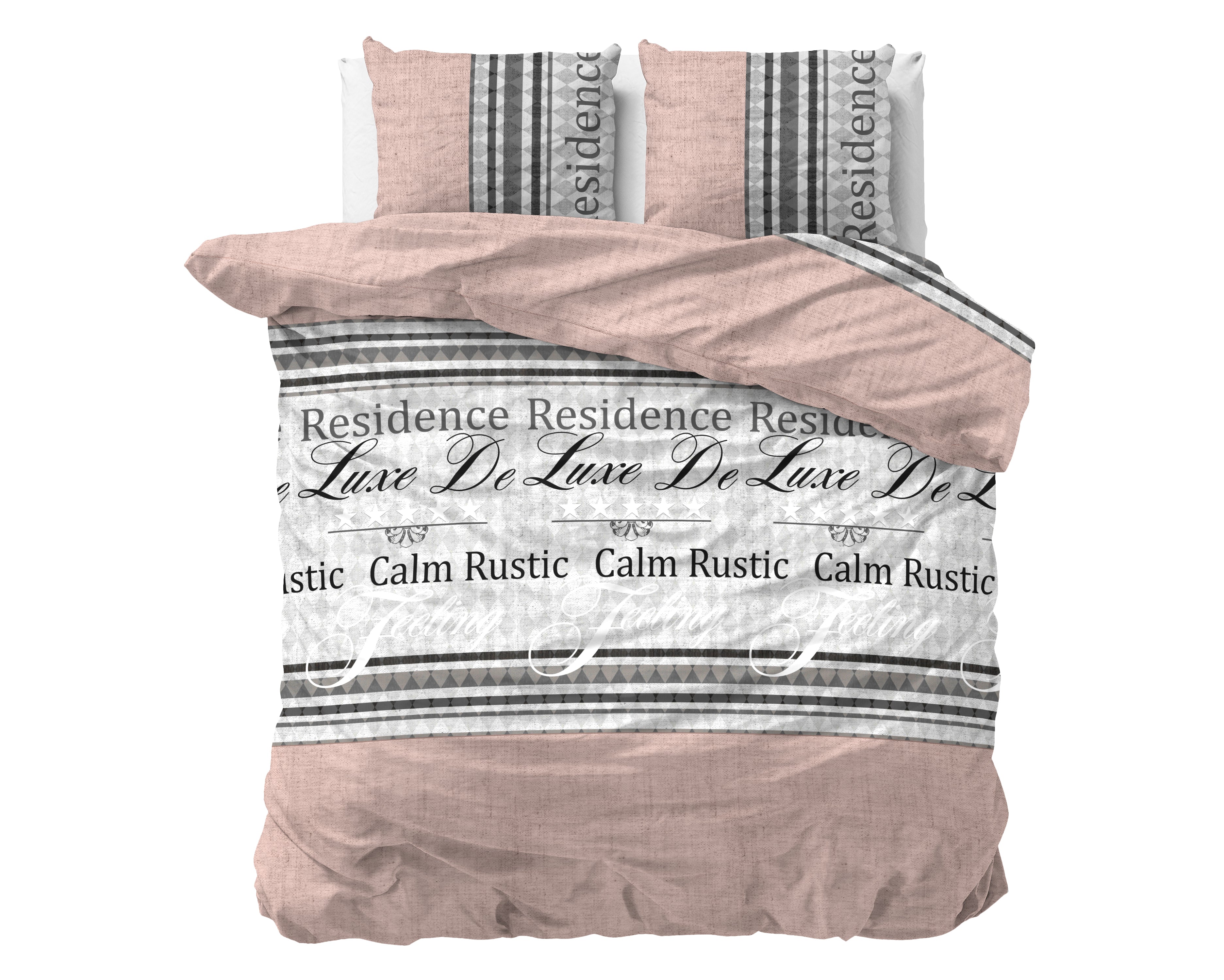 Residence Duvet Cover Gray - Cotton Woven - Non-Iron - Fun Prints