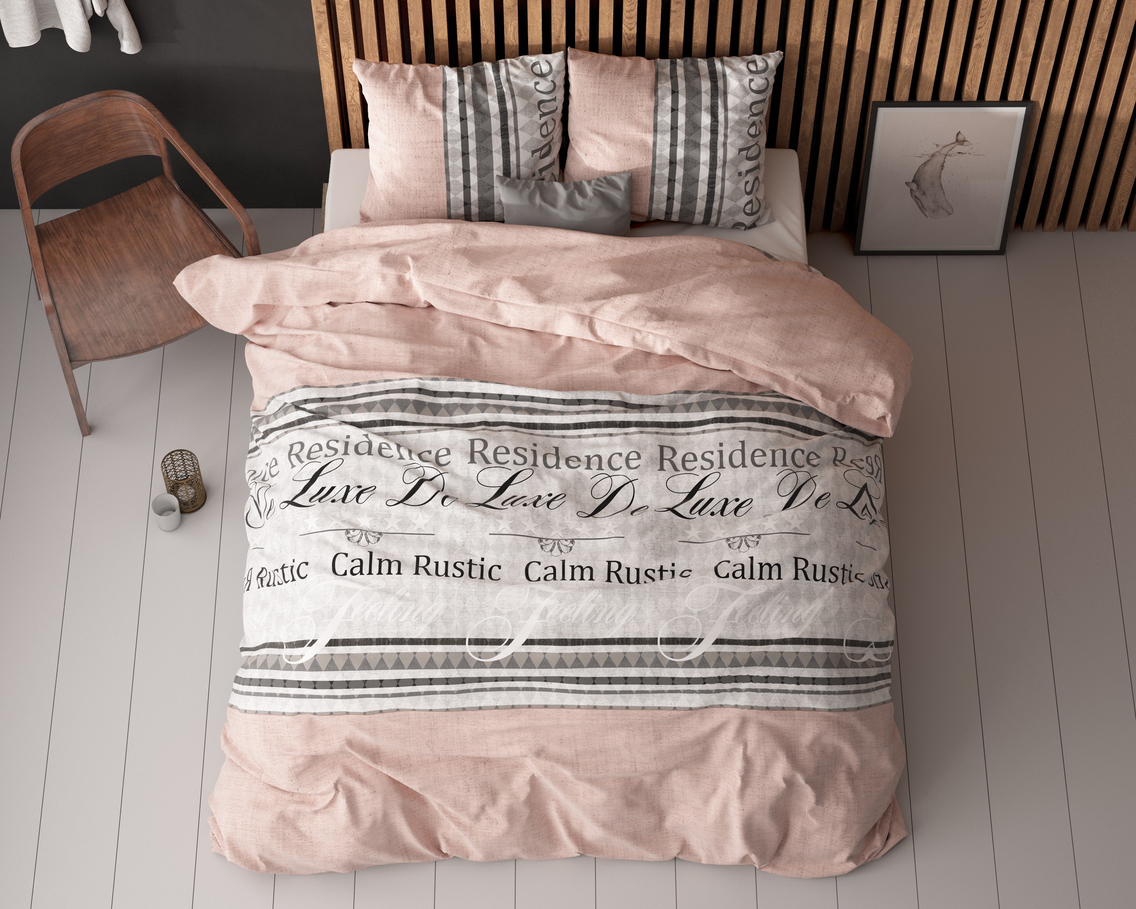 Residence Duvet Cover Gray - Cotton Woven - Non-Iron - Fun Prints