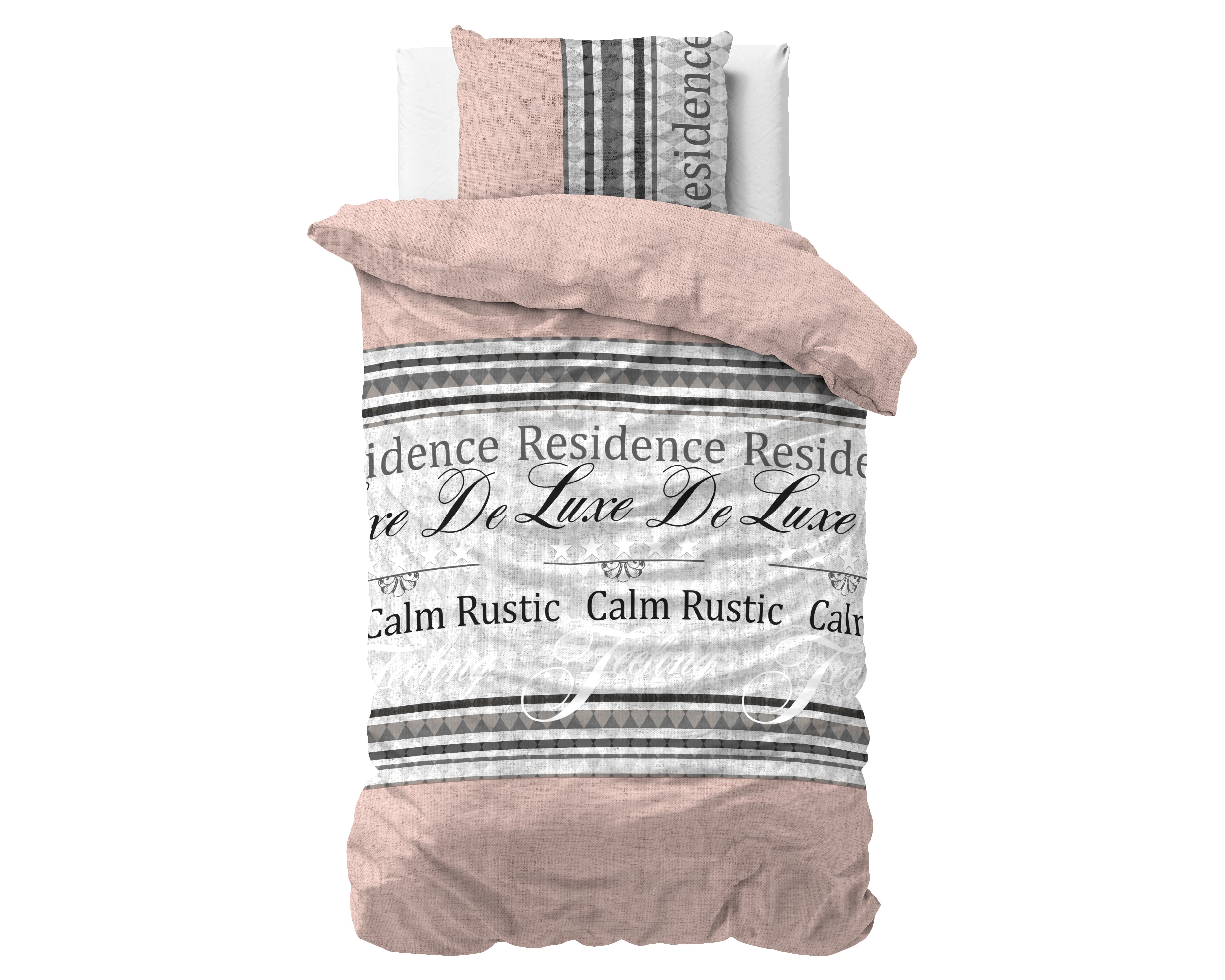 Residence Duvet Cover Gray - Cotton Woven - Non-Iron - Fun Prints