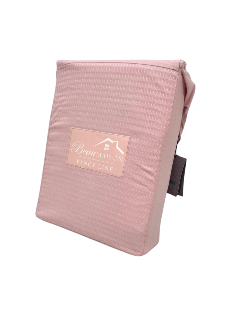 Roze Wafel Dekbedovertrek 100% Katoen - Luxe en Comfortabel