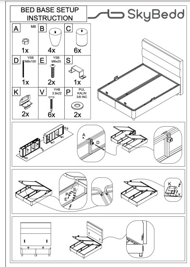 SKYBEDD ® - Boxspring met opbergruimte Oxybedd