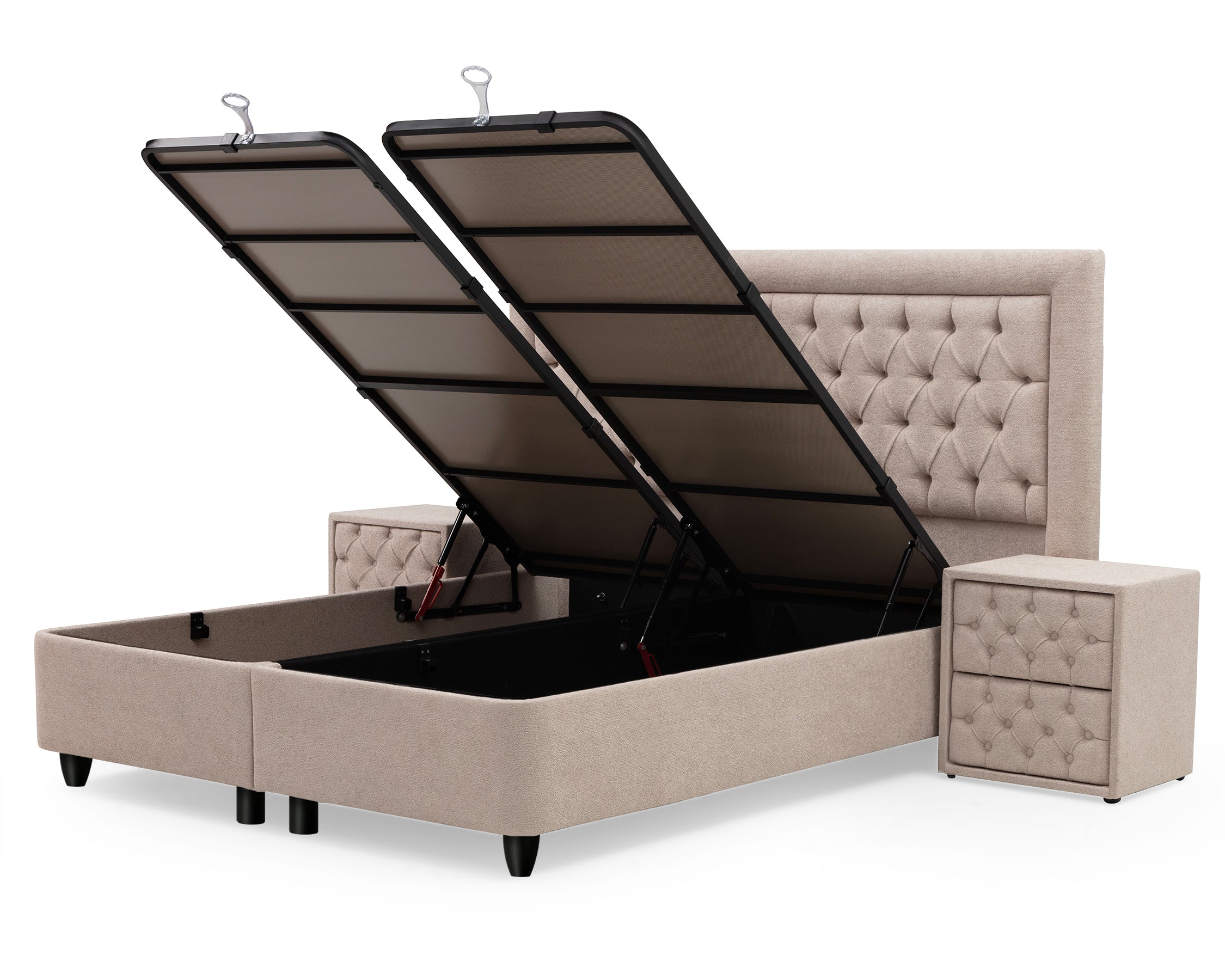 SKYBEDD ® - Boxspring met opbergruimte Oxybedd