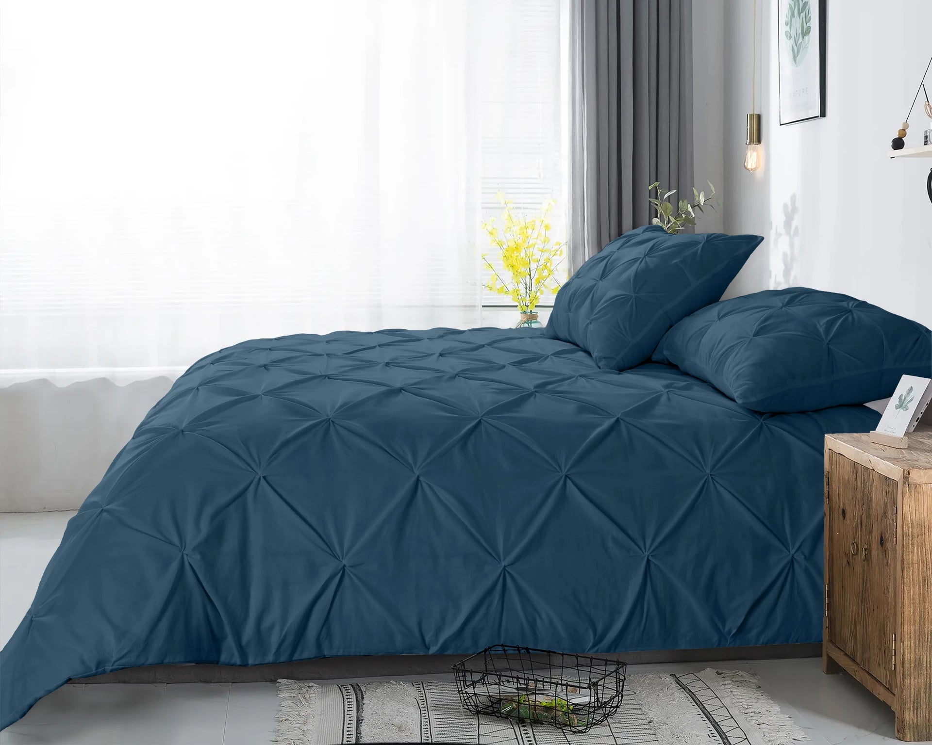 Salvador Dekbedovertrek Blauw - Zacht geweven katoen - Luxe uitstraling - Anti-allergisch