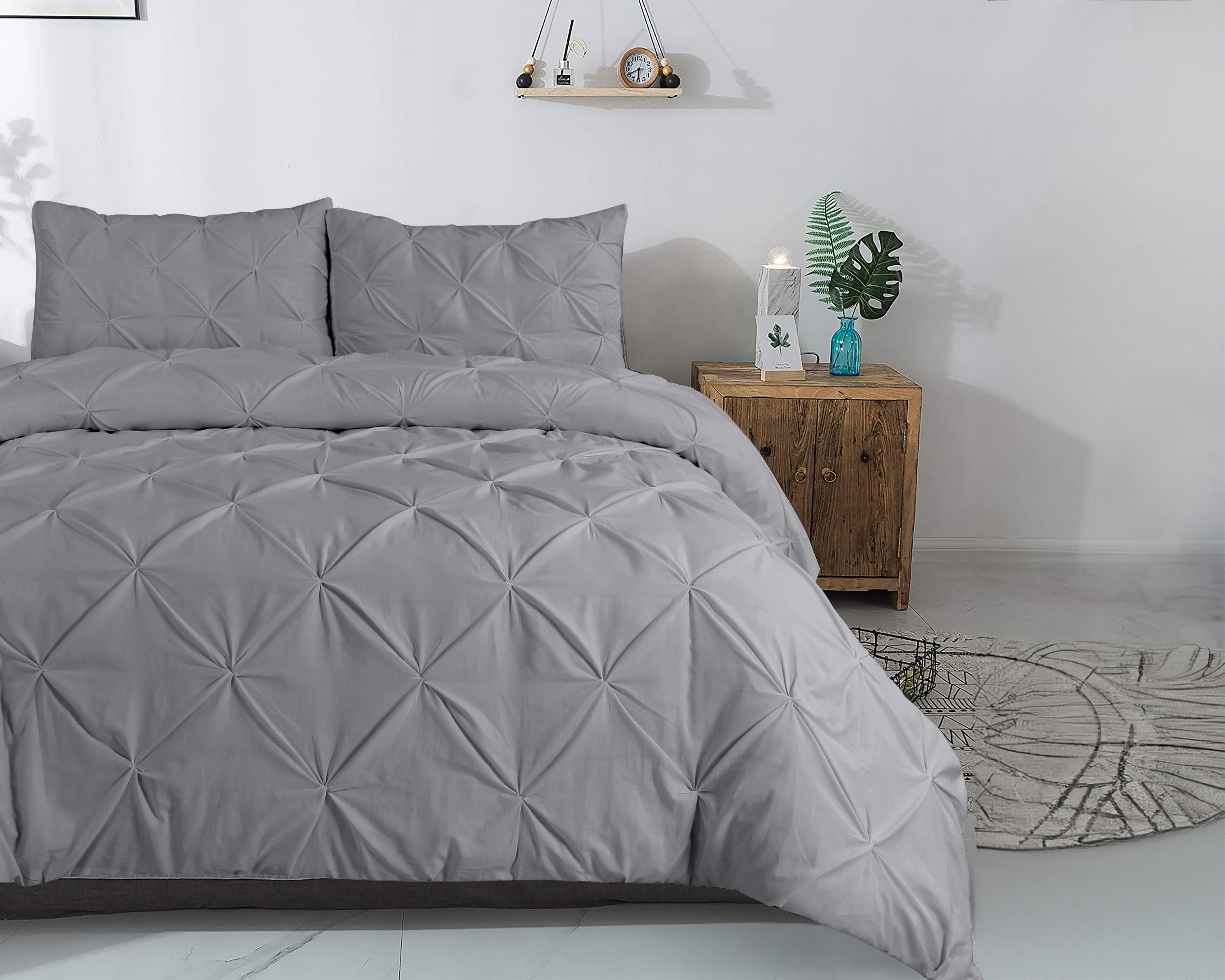 Salvador Dekbedovertrek Grijs - 100% Katoen