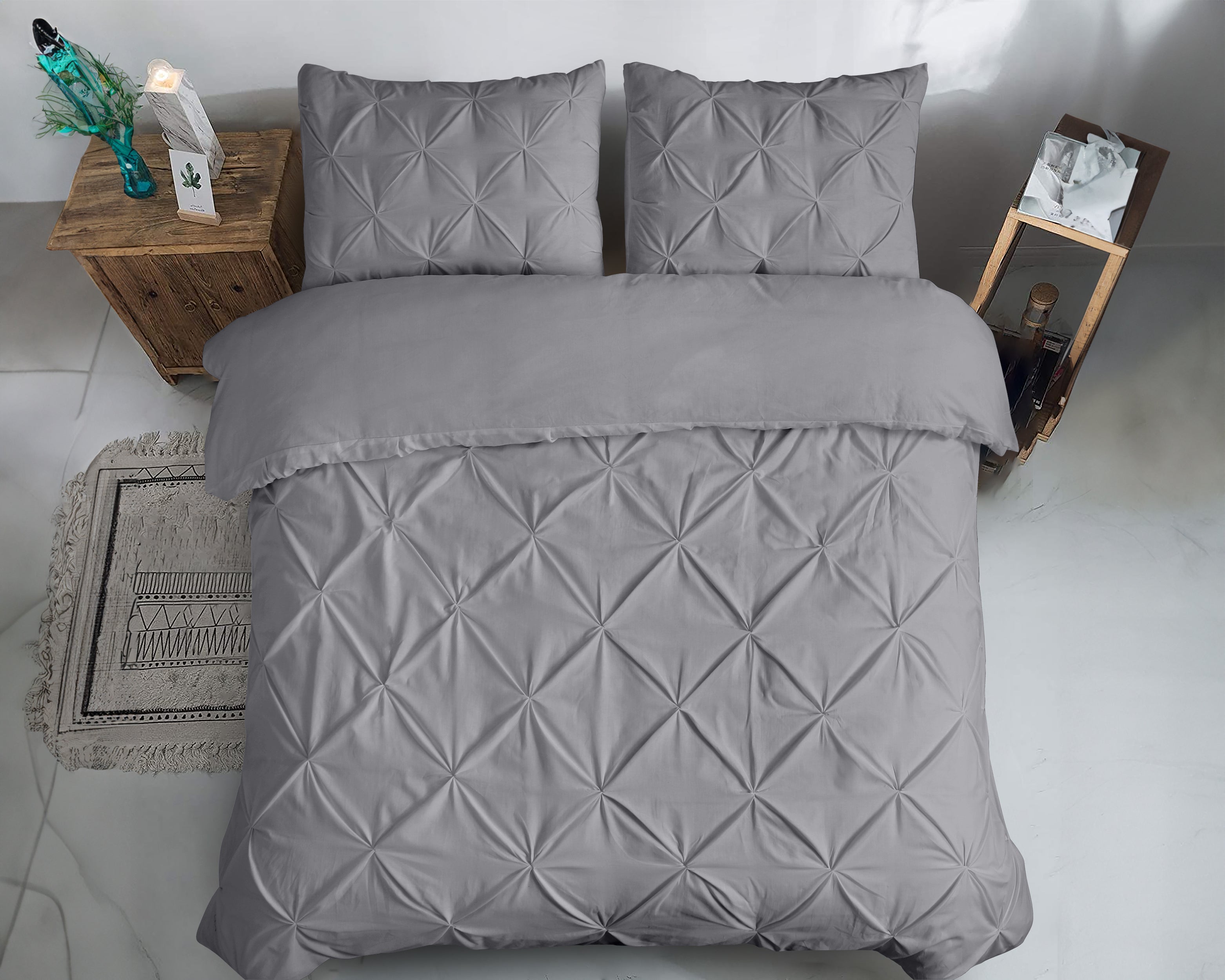 Salvador Dekbedovertrek Grijs - 100% Katoen