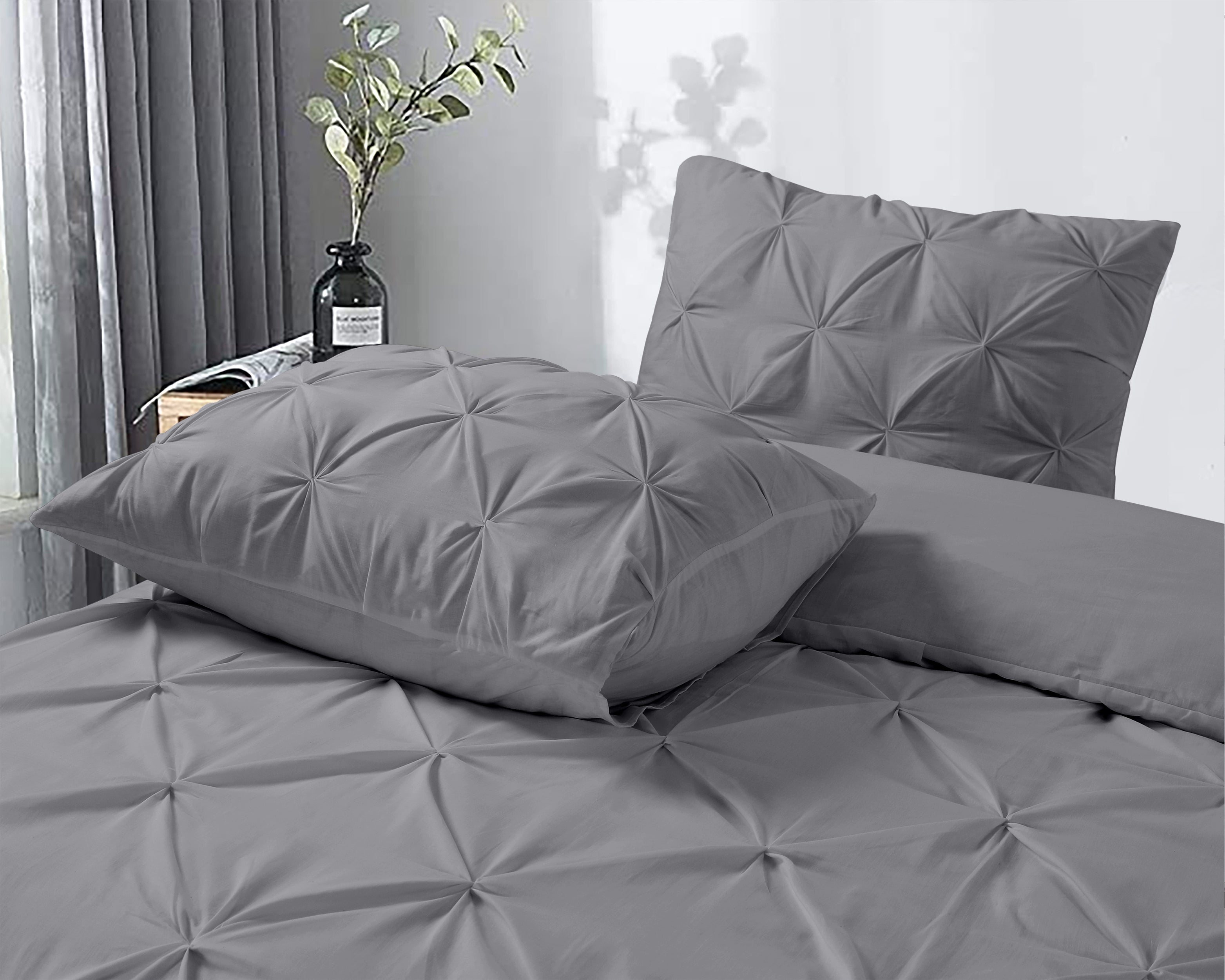 Salvador Dekbedovertrek Grijs - 100% Katoen