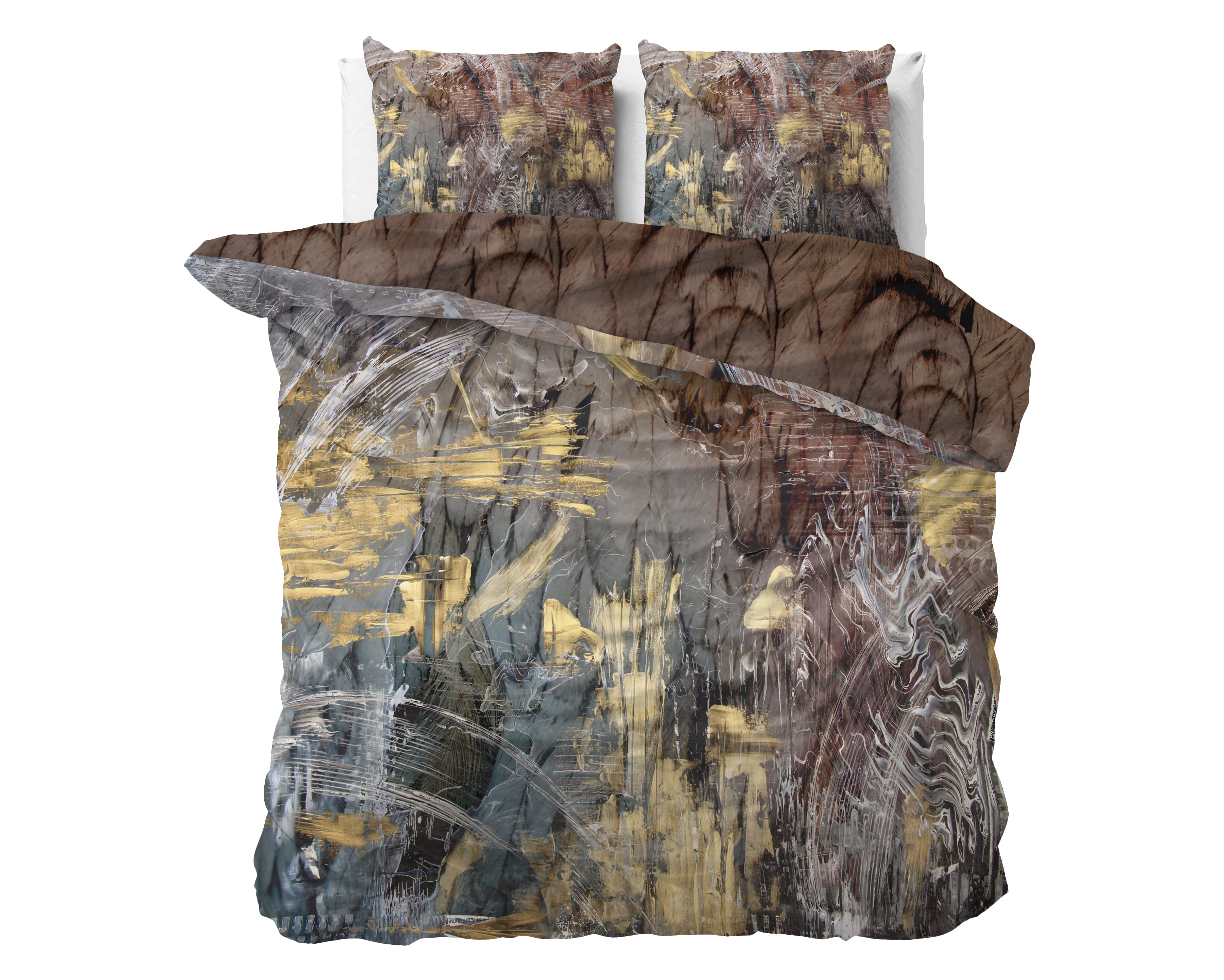 Sarda Dekbedovertrek Multi - Super zacht geweven - Luxe verpakt - Marble design