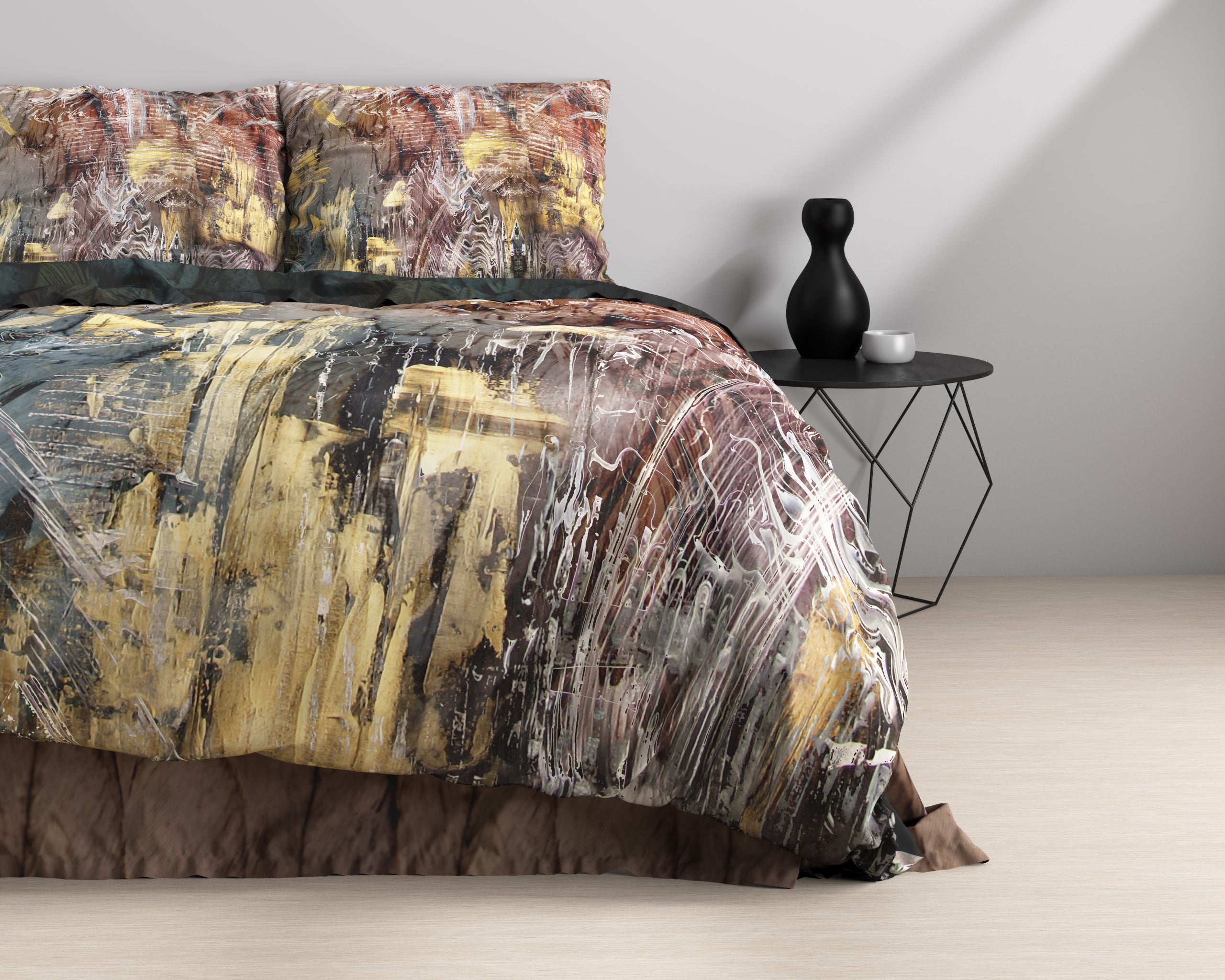 Sarda Dekbedovertrek Multi - Super zacht geweven - Luxe verpakt - Marble design
