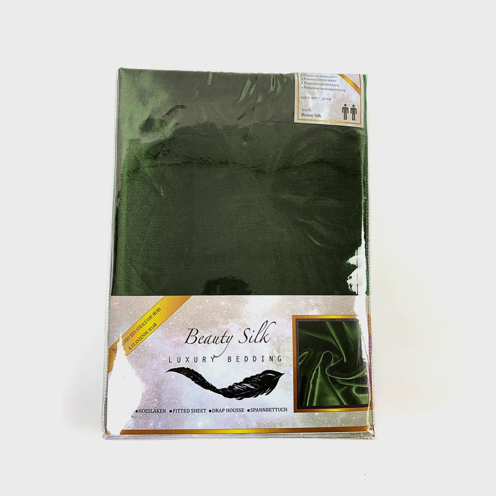 Satijnen Hoeslaken Groen – Luxe & Zacht Hoeslaken voor Huid en Haar